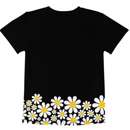 Kids crew neck t-shirt-Daisy Flower Garden III