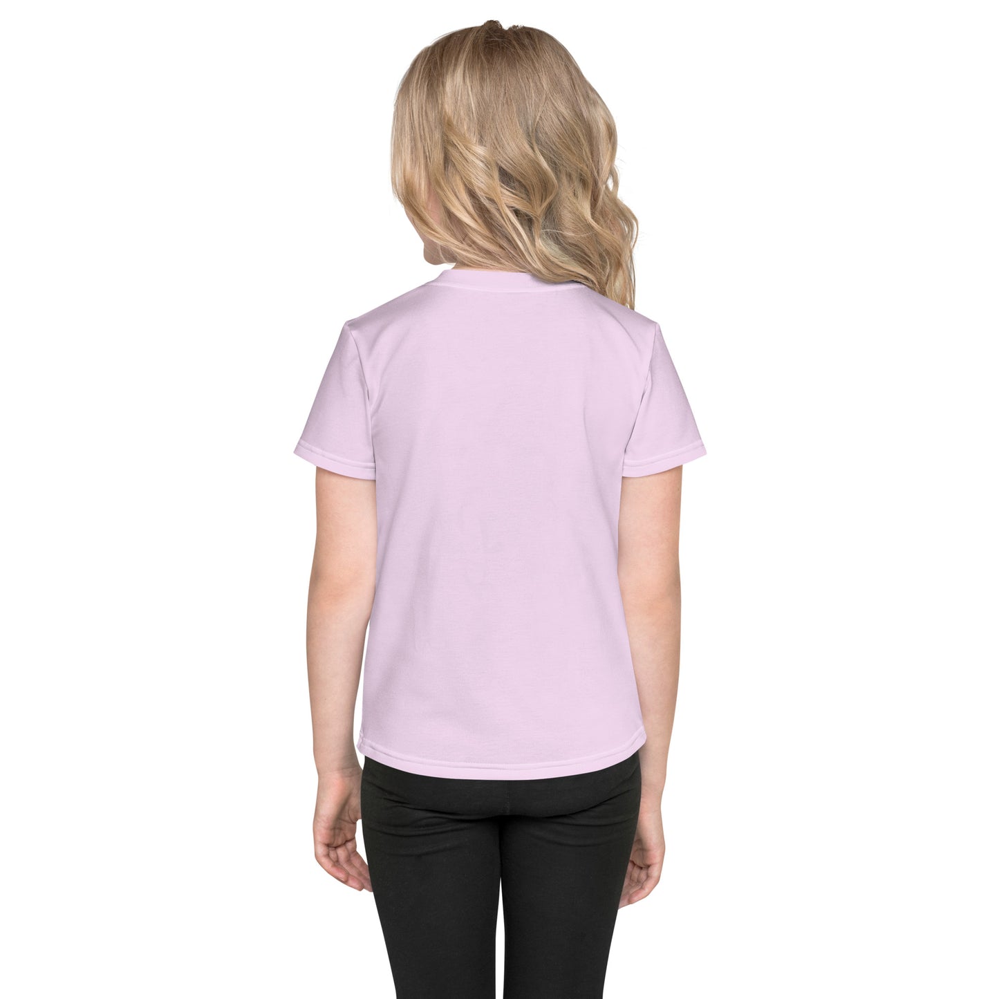 Kids crew neck t-shirt-Beetiful Flower Garden II Selago