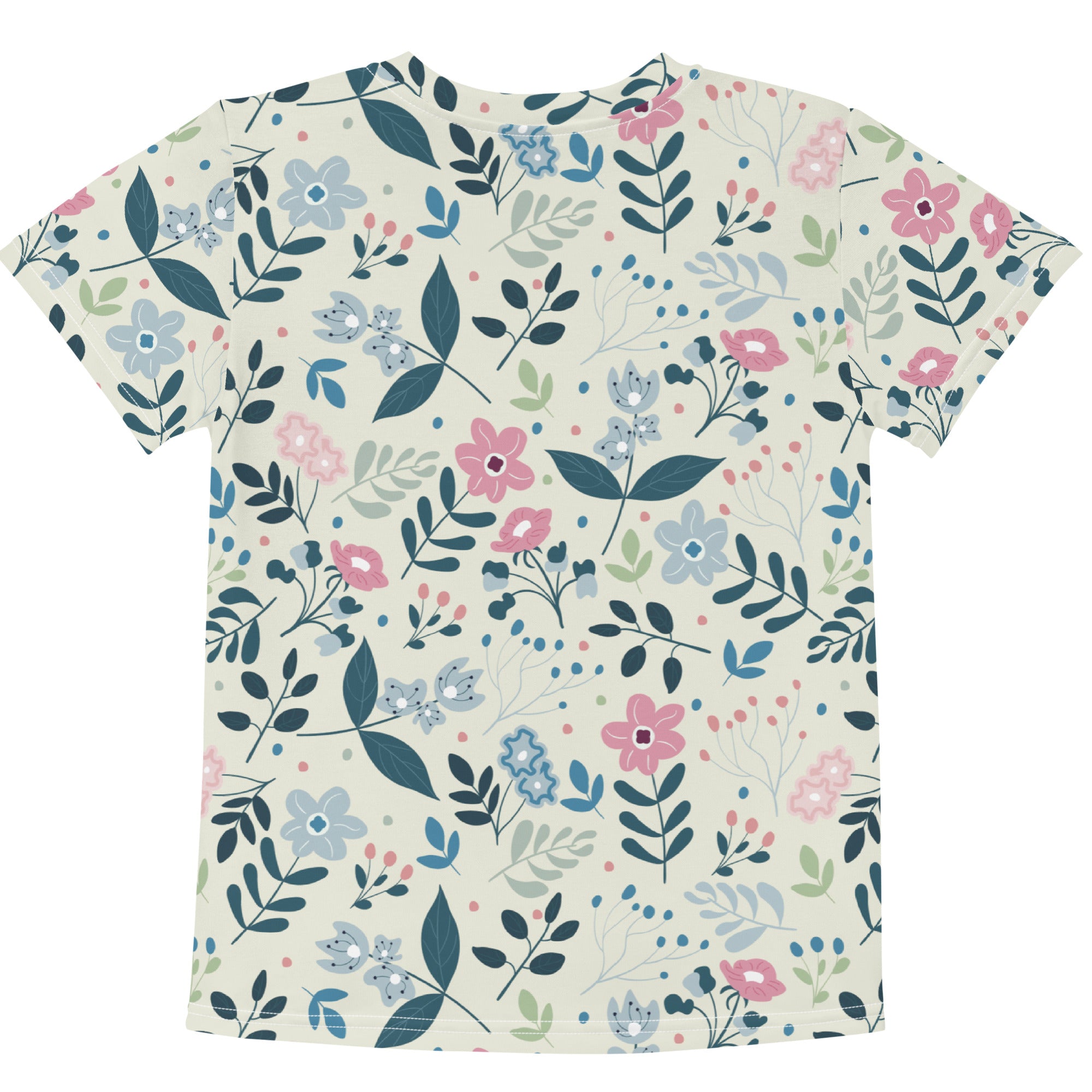 Kids crew neck t-shirt-My Secret Flower Garden IV