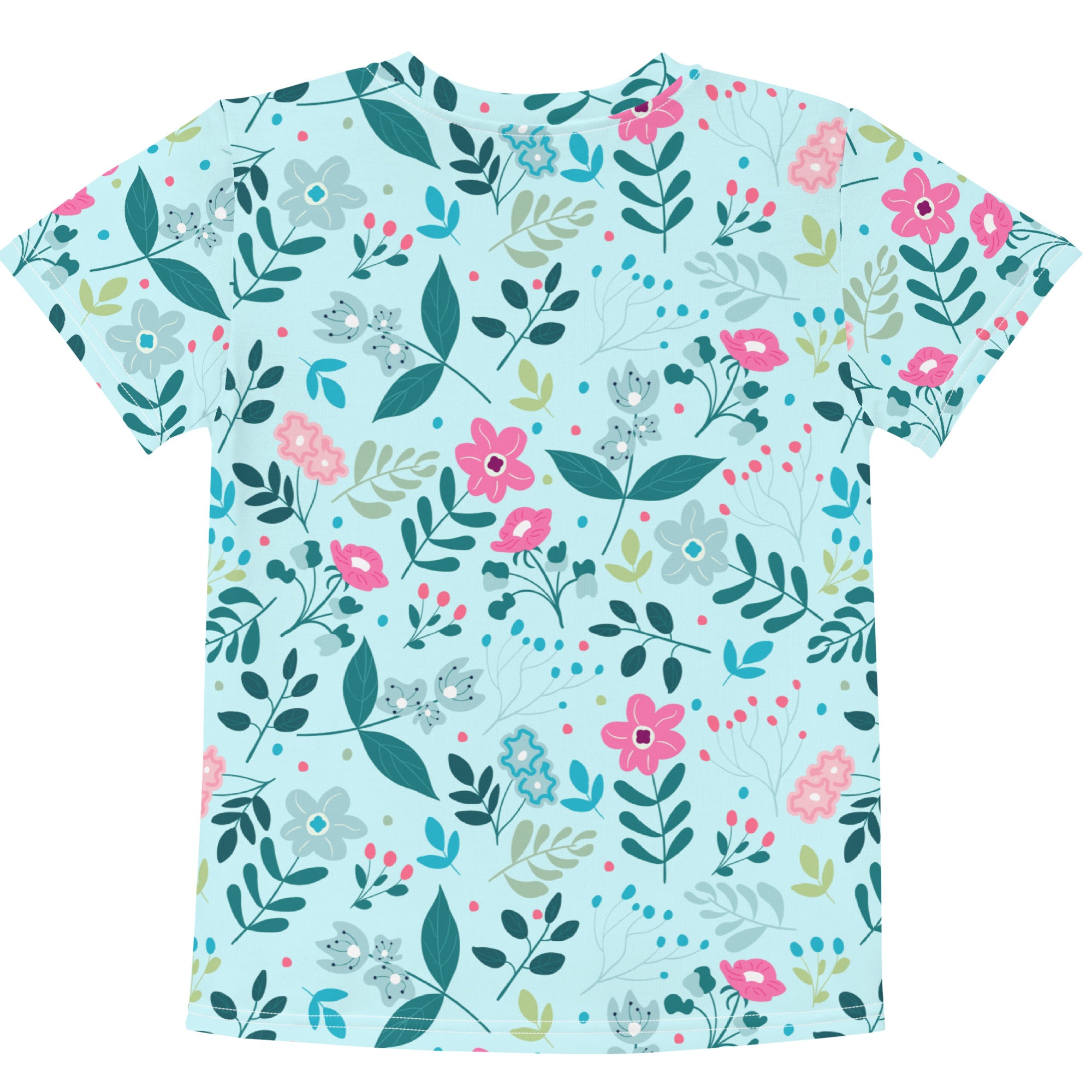 Kids crew neck t-shirt-My Secret Flower Garden III