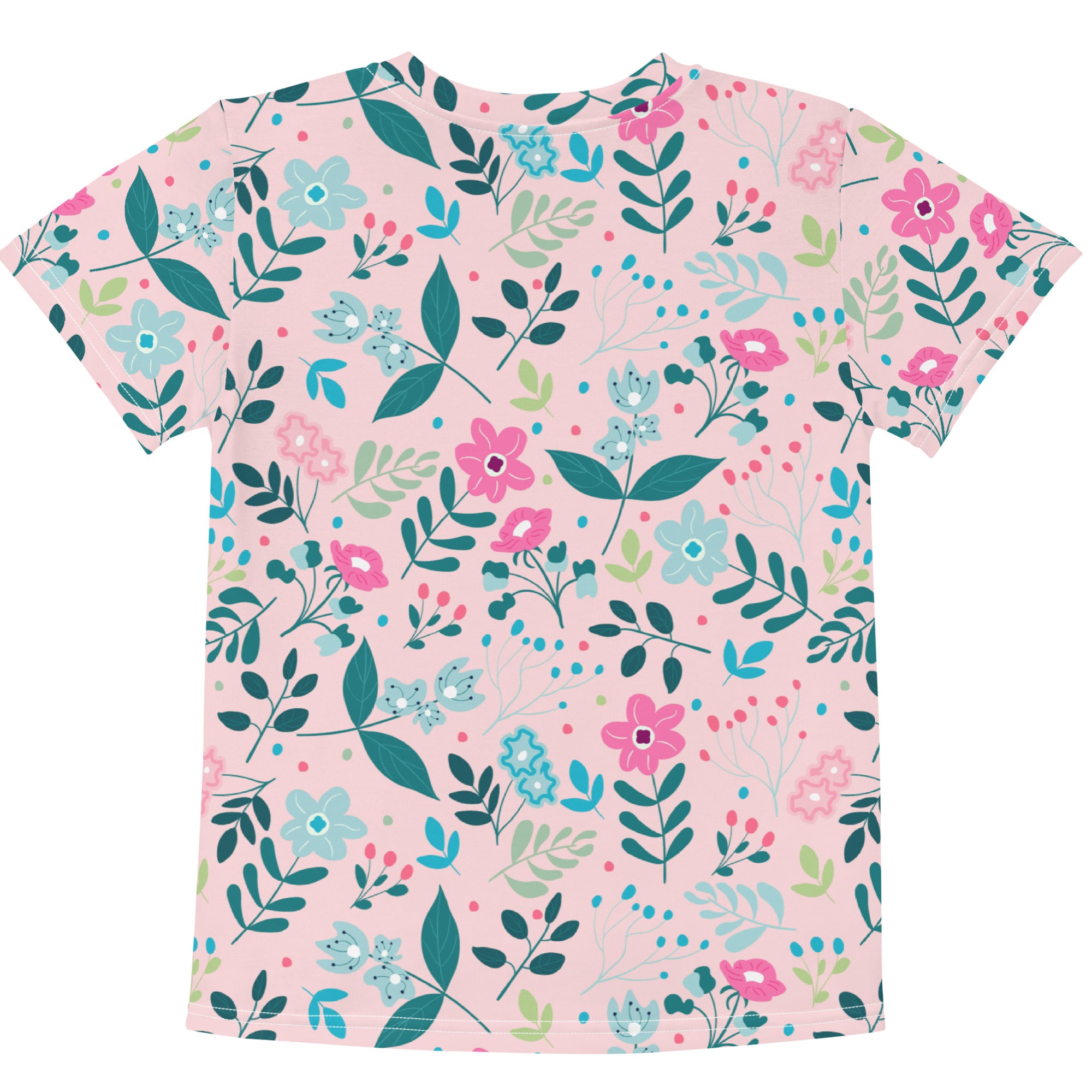 Kids crew neck t-shirt-My Secret Flower Garden II