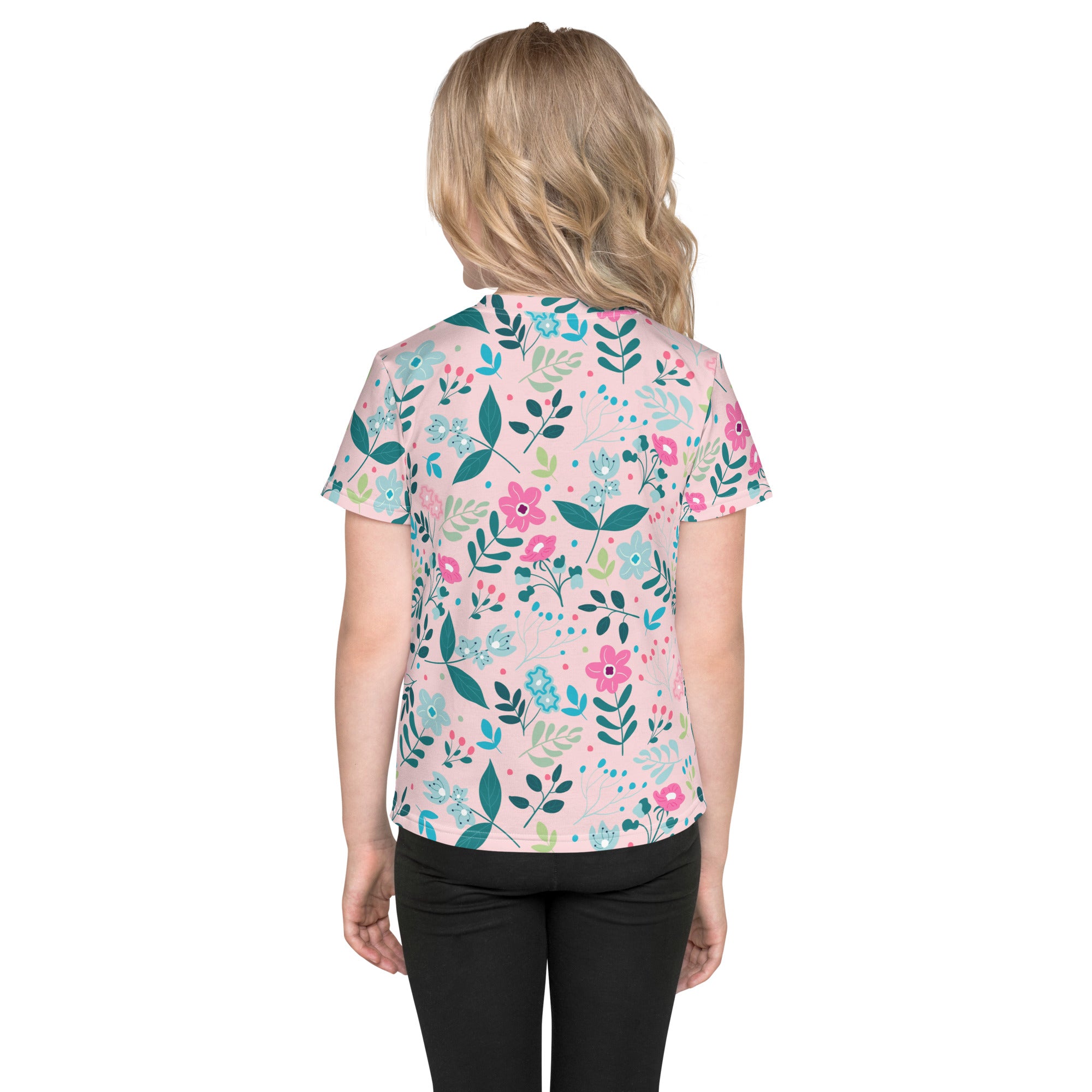 Kids crew neck t-shirt-My Secret Flower Garden II