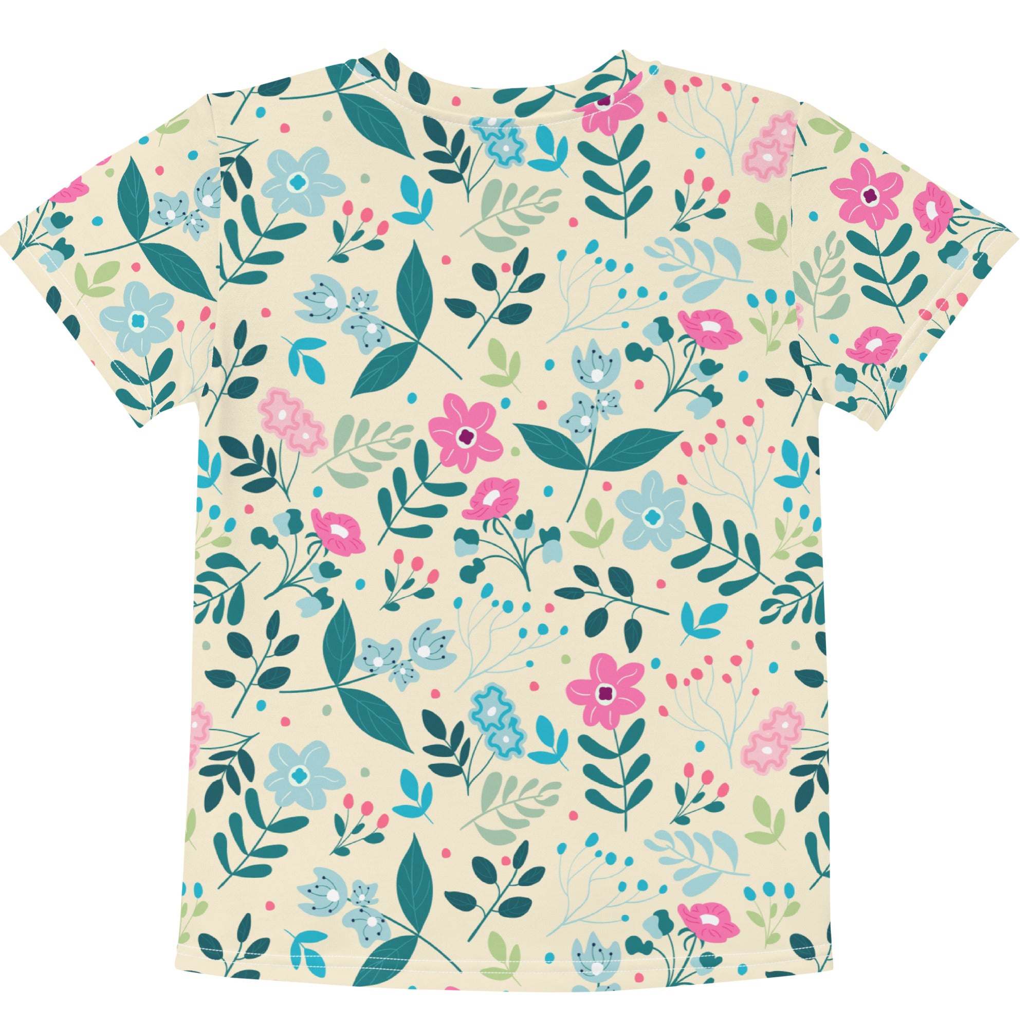 Kids crew neck t-shirt-My Secret Flower Garden I