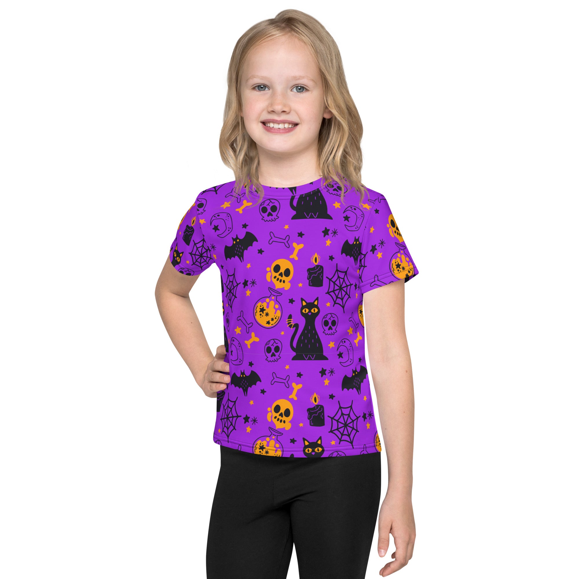 Kids crew neck t-shirt-Halloween I