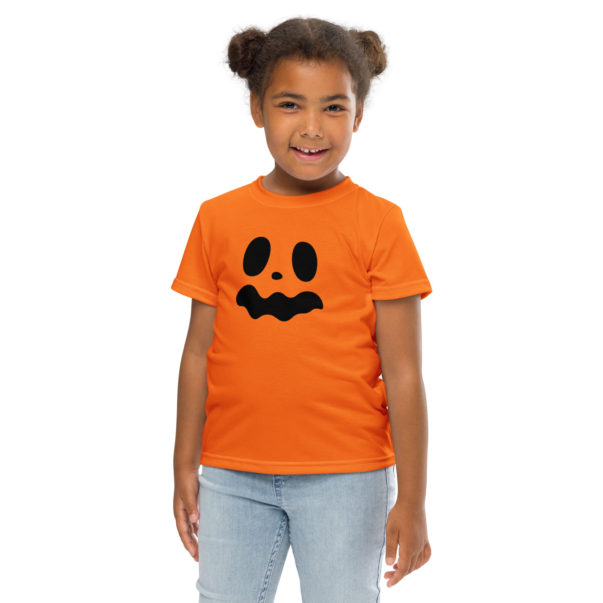 Kids crew neck t-shirt-Spooky smile IV