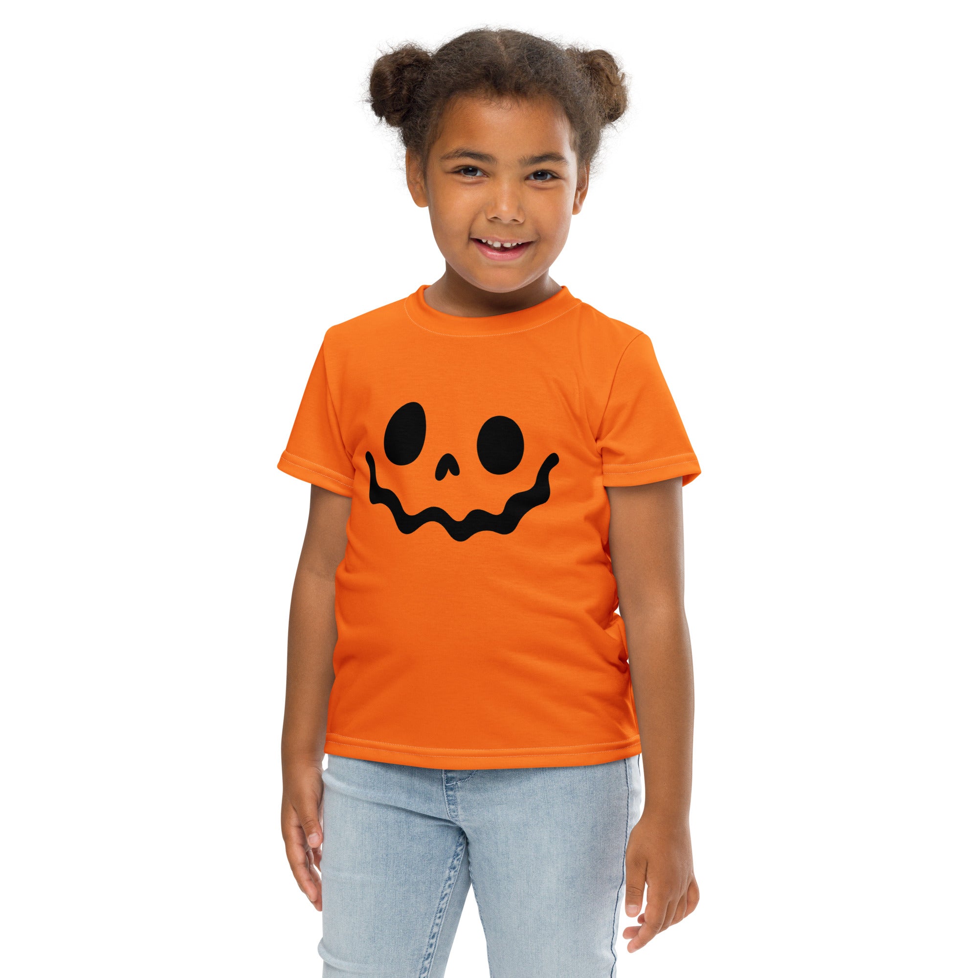 Kids crew neck t-shirt-Spooky smile III