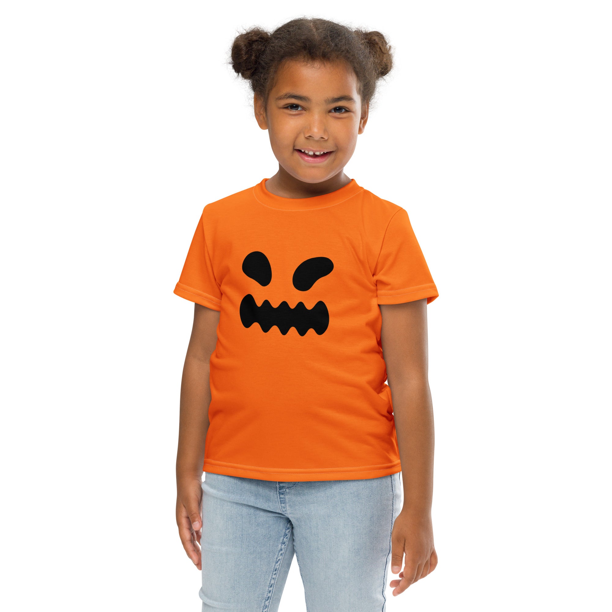 Kids crew neck t-shirt-Spooky smile II