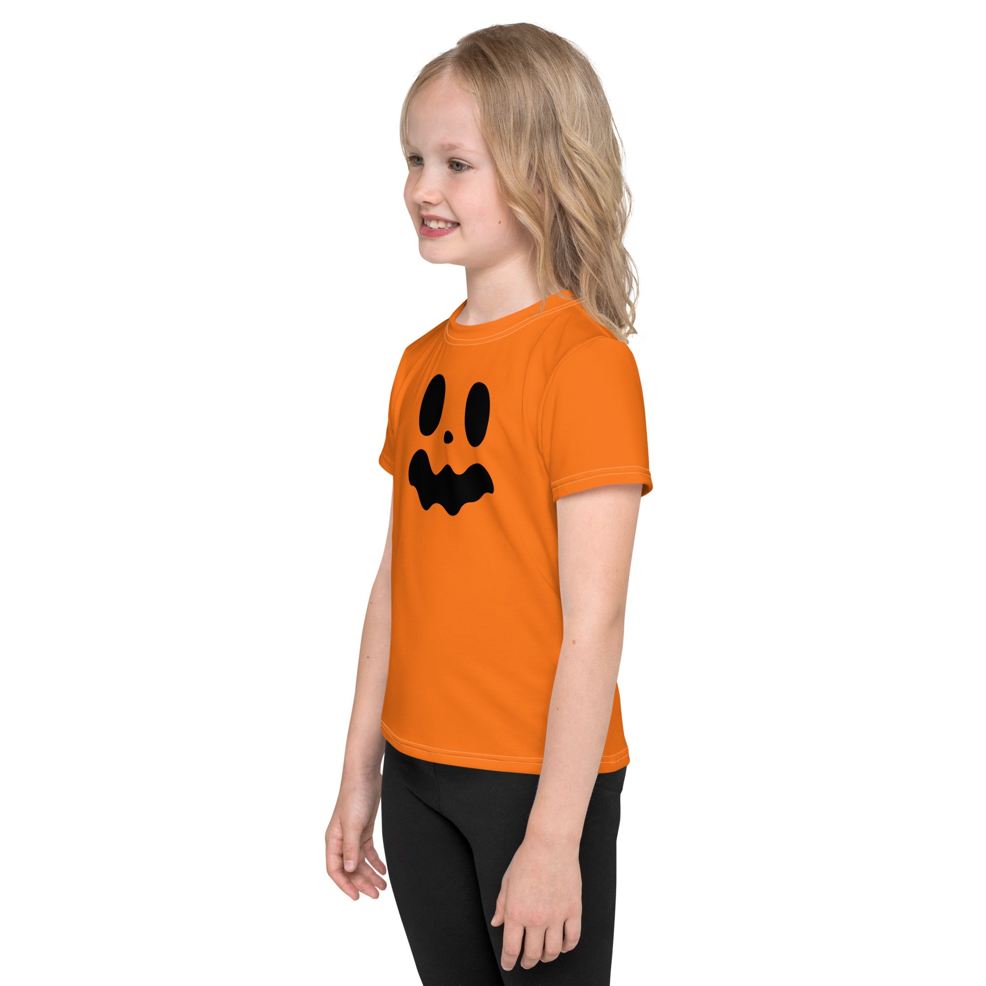 Kids crew neck t-shirt-Spooky smile IV