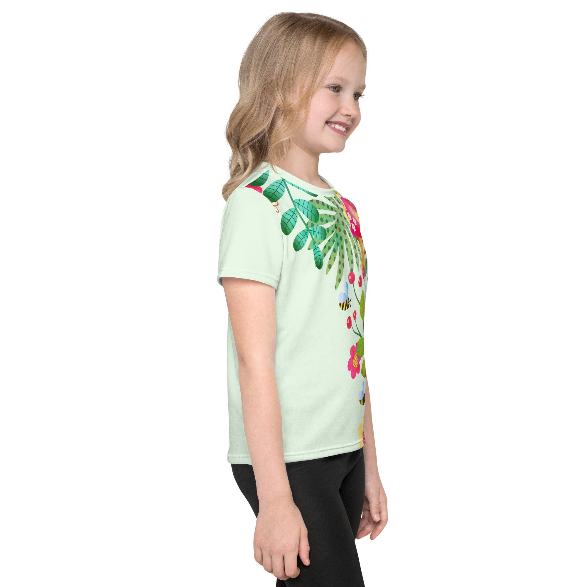 Kids crew neck t-shirt-Encharted Forest V