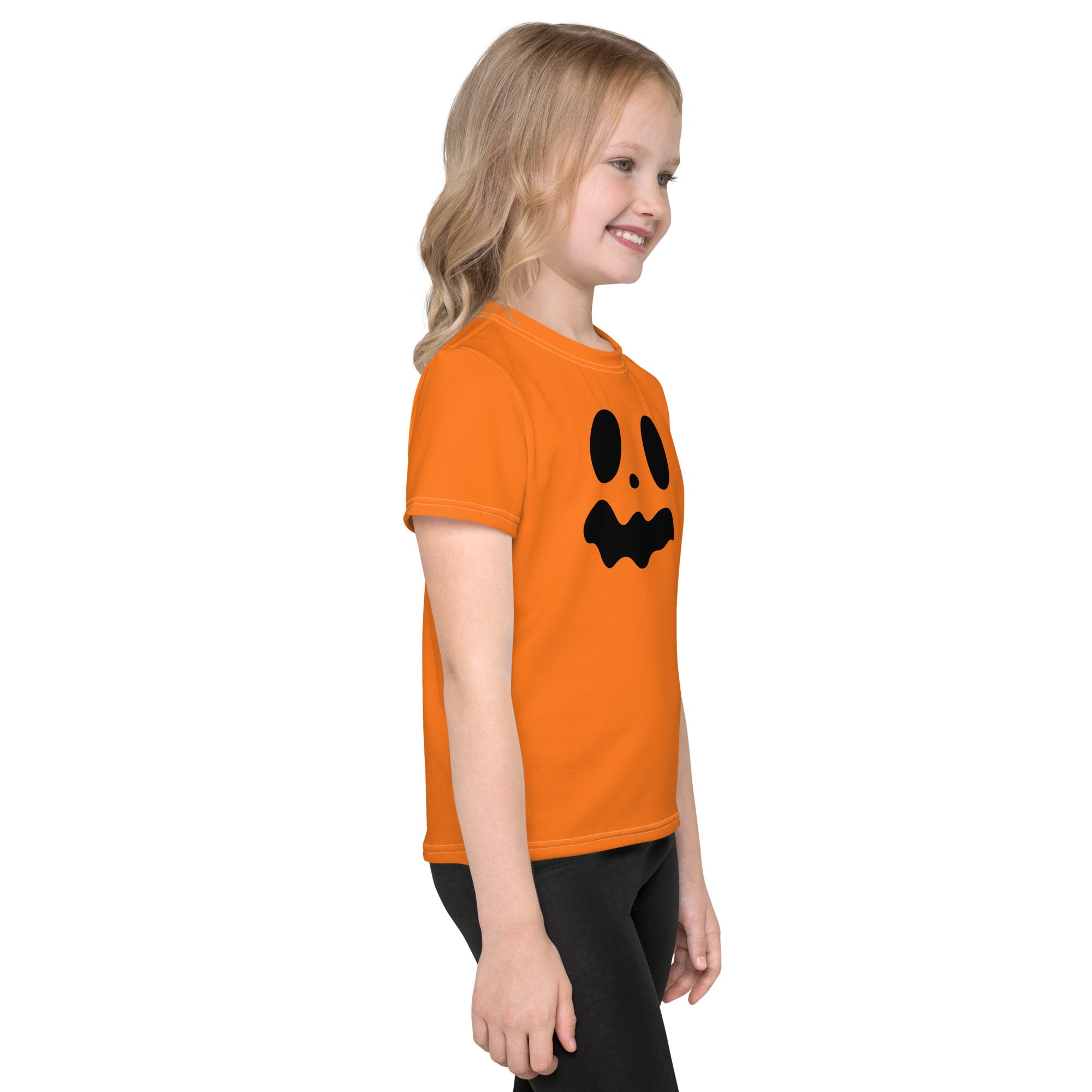 Kids crew neck t-shirt-Spooky smile IV