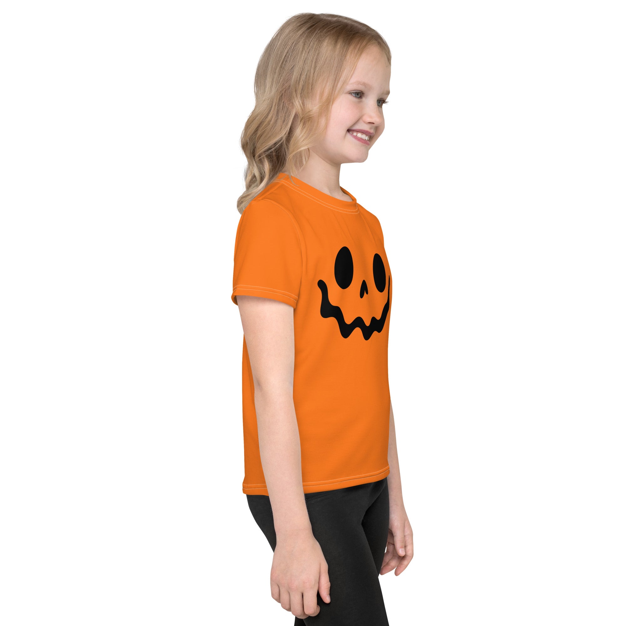 Kids crew neck t-shirt-Spooky smile III