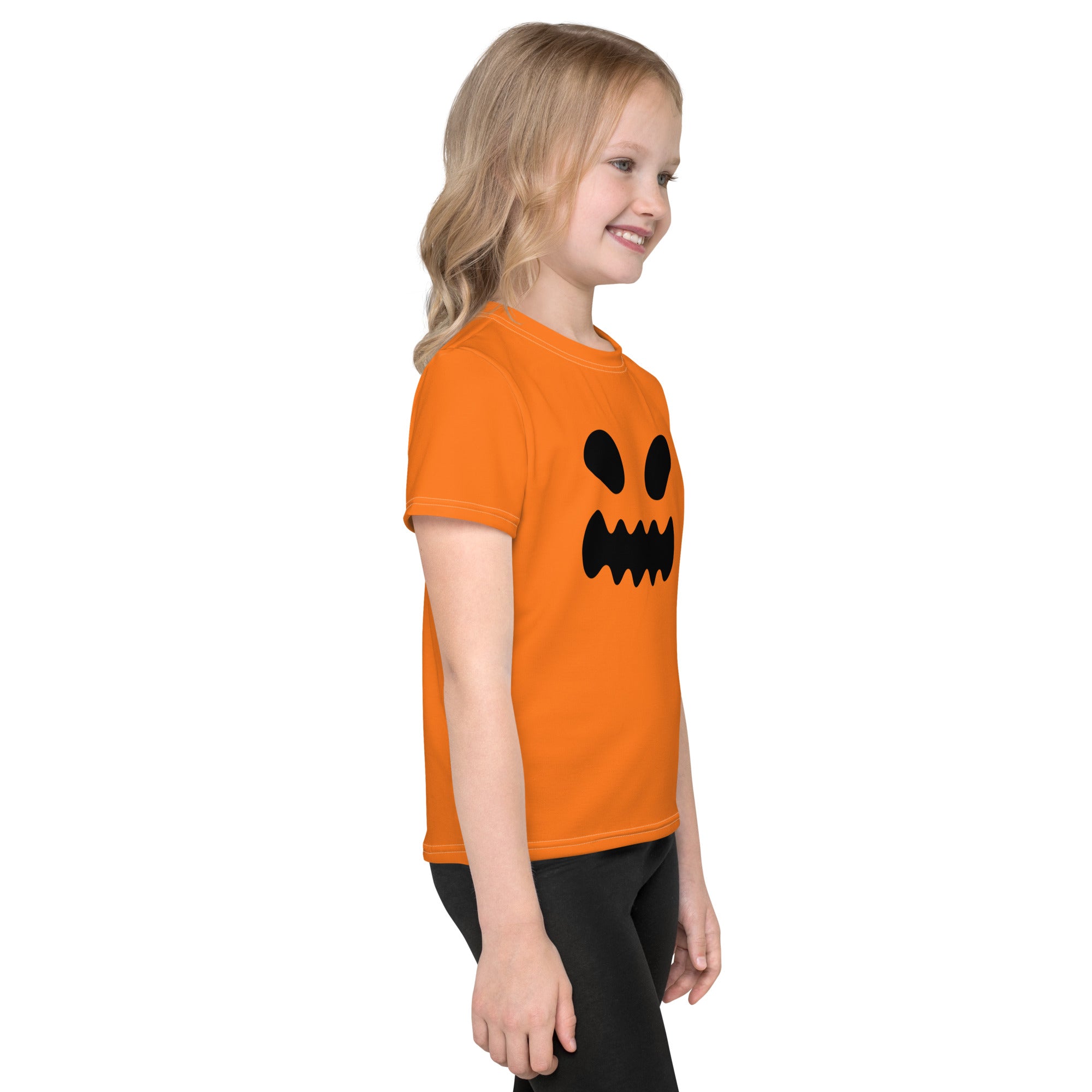 Kids crew neck t-shirt-Spooky smile II