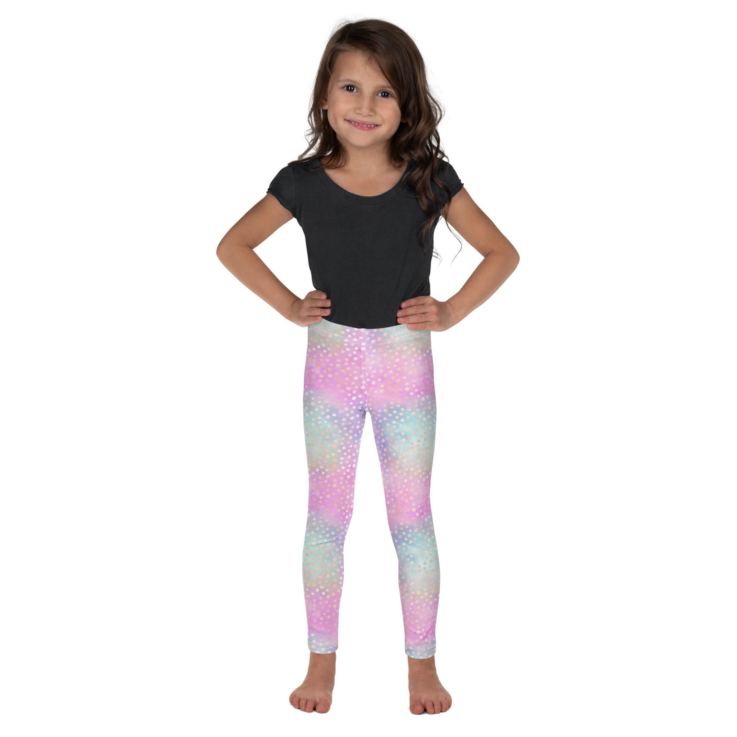 Kid's Leggings- Pink and Stars