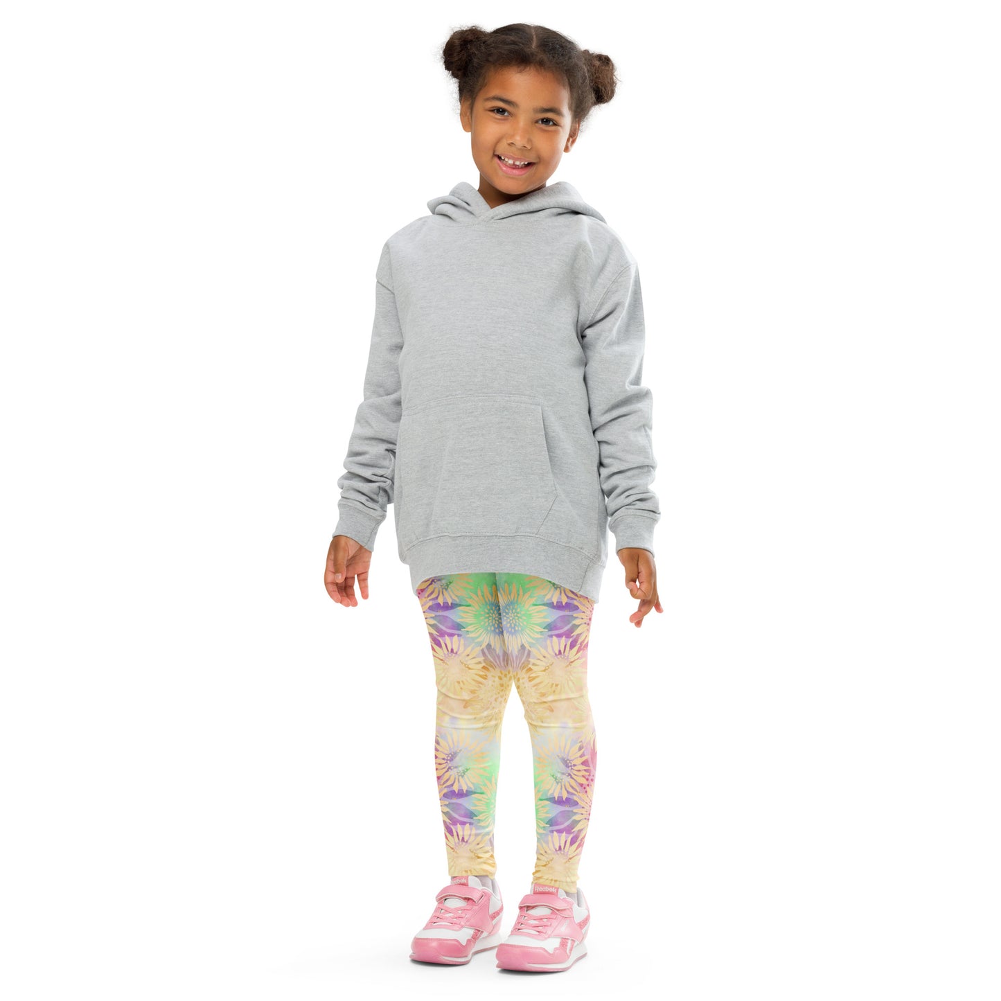 Kid's Leggings- Multi colour Sunflowers