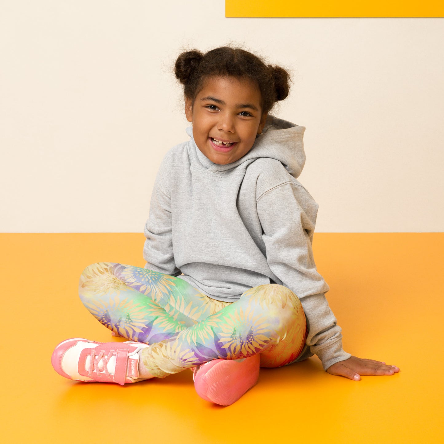 Kid's Leggings- Multi colour Sunflowers