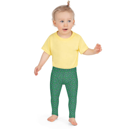 Kid's Leggings- Lotus Green