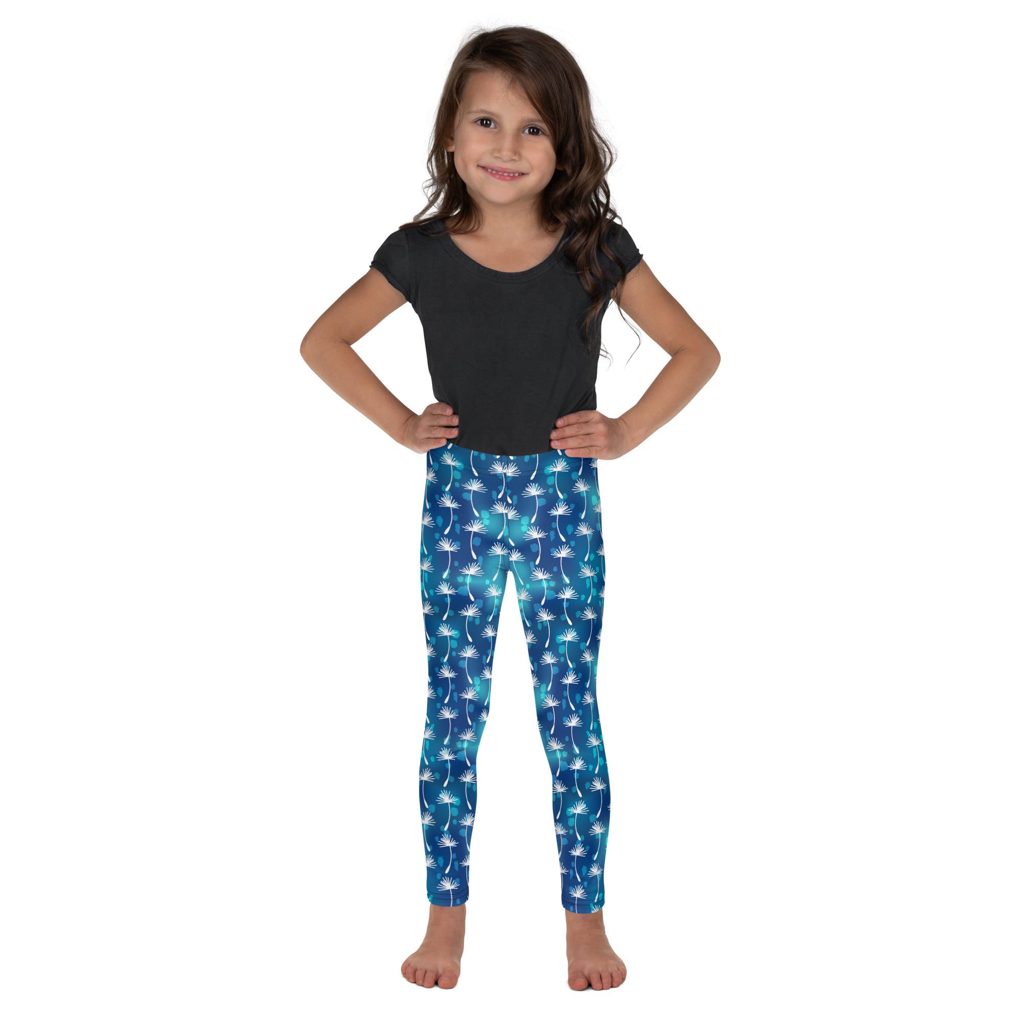 Kid's Leggings-Botanical Pattern IV