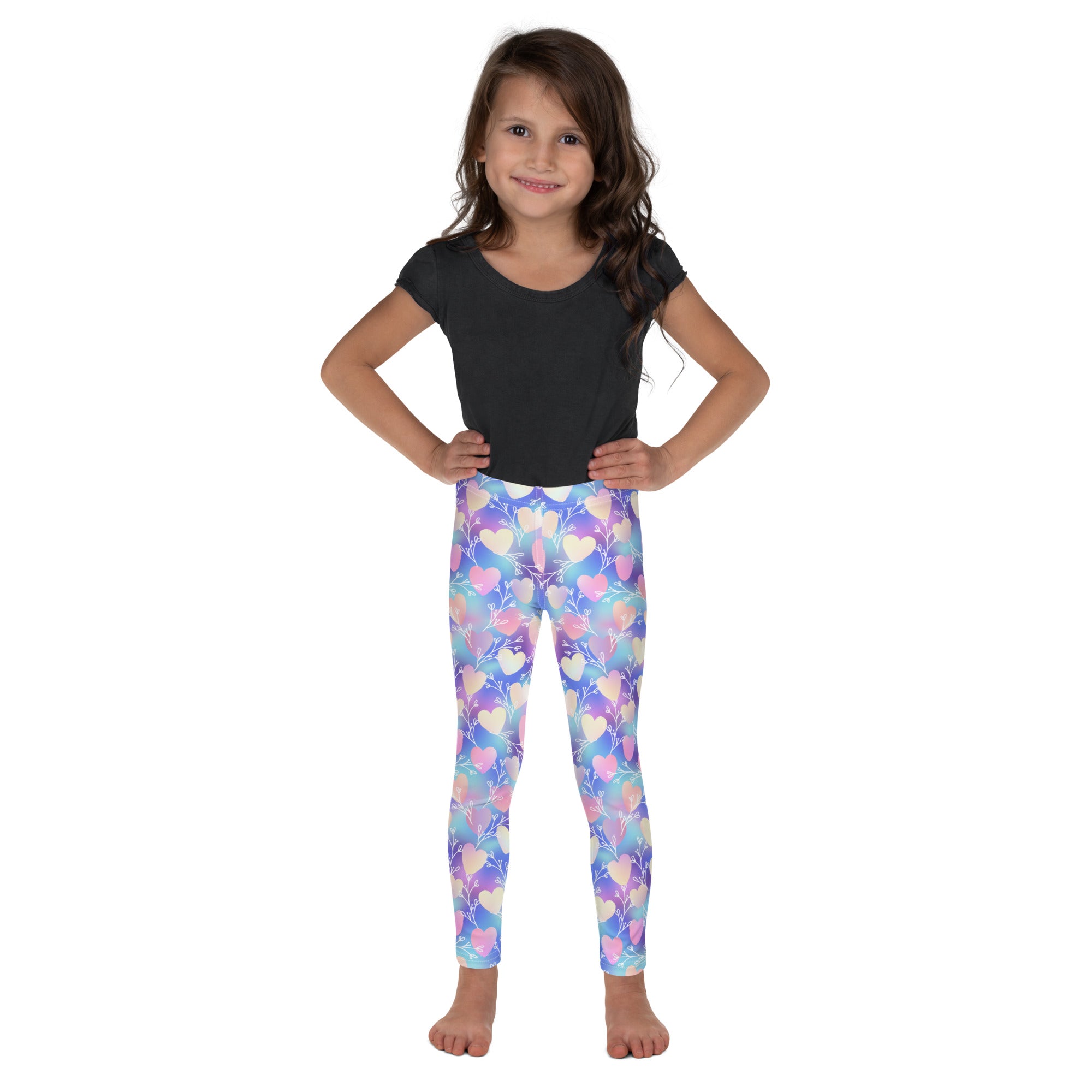 Kid's Leggings-Botanical Pattern III