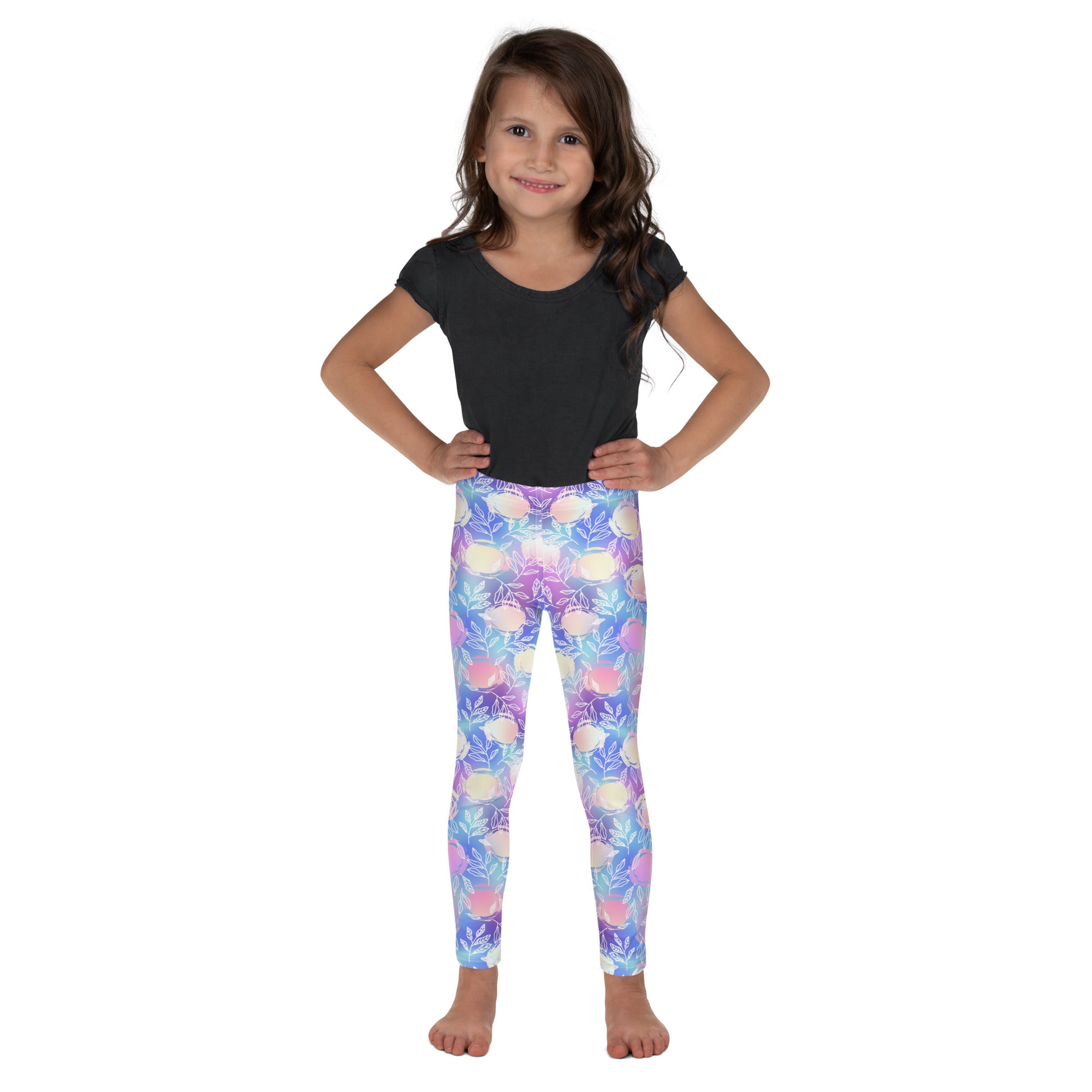 Kid's Leggings-Botanical Pattern II