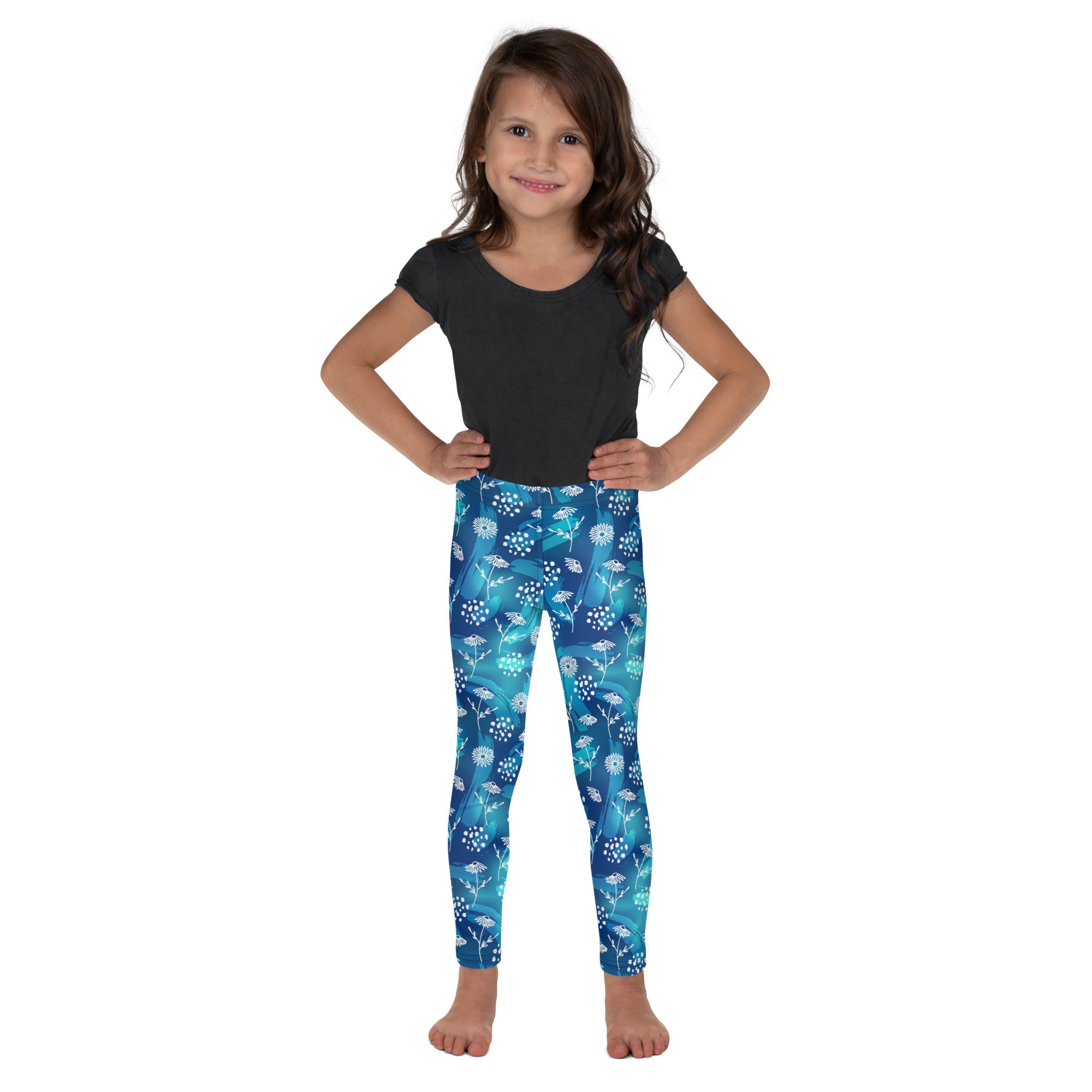 Kid's Leggings-Botanical Pattern I