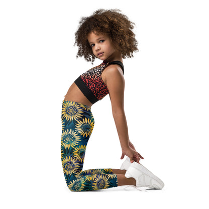 Kid's Leggings- Sunflowers