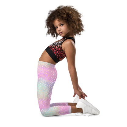 Kid's Leggings- Pink and Stars