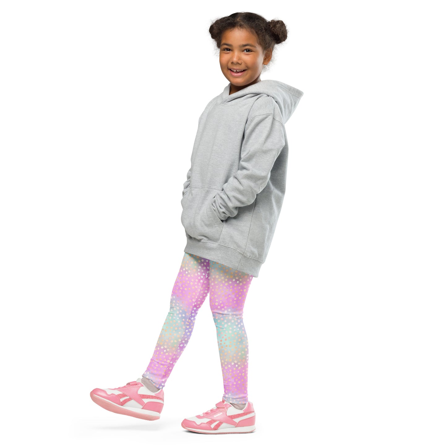 Kid's Leggings- Pink and Stars