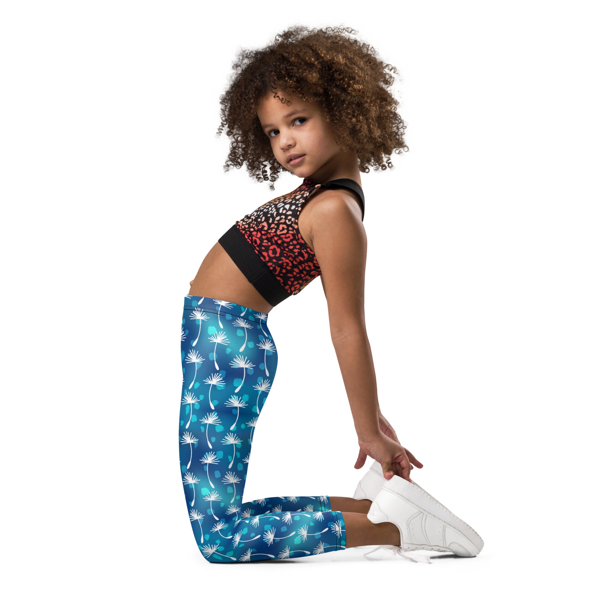 Kid's Leggings-Botanical Pattern IV