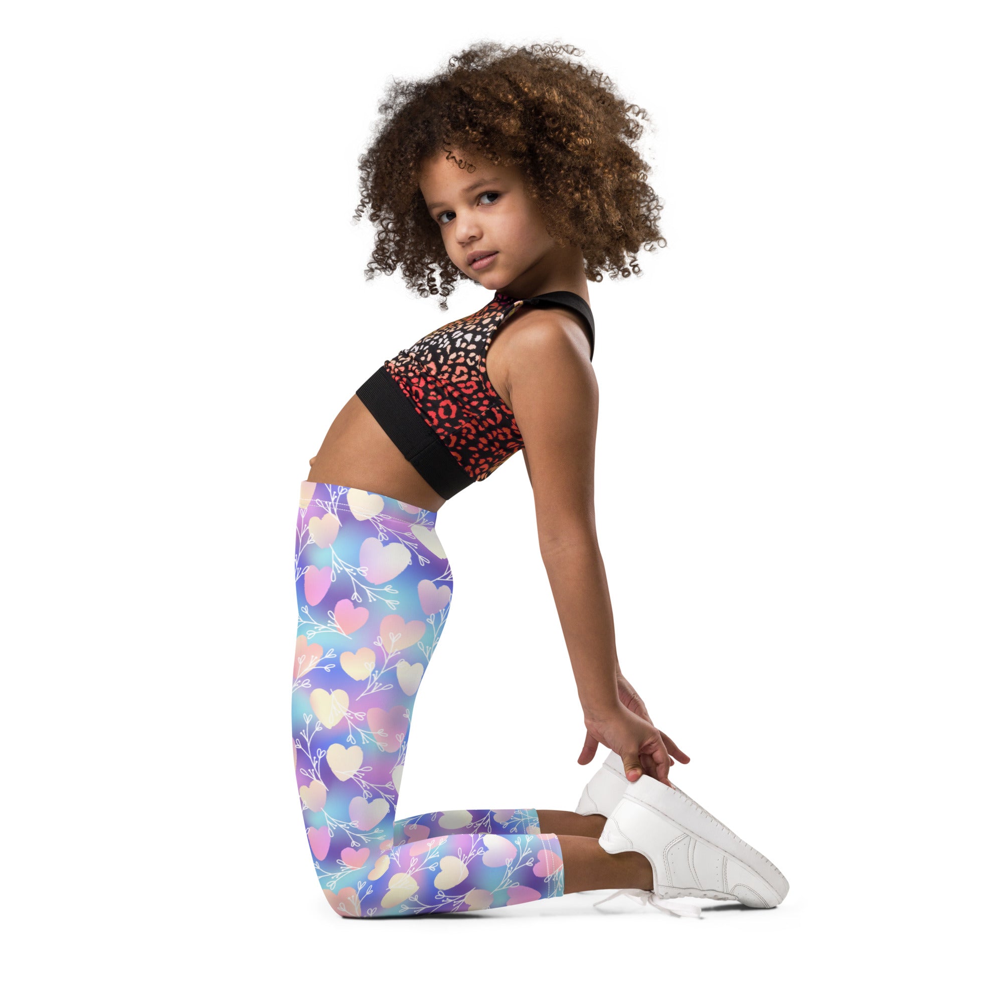 Kid's Leggings-Botanical Pattern III