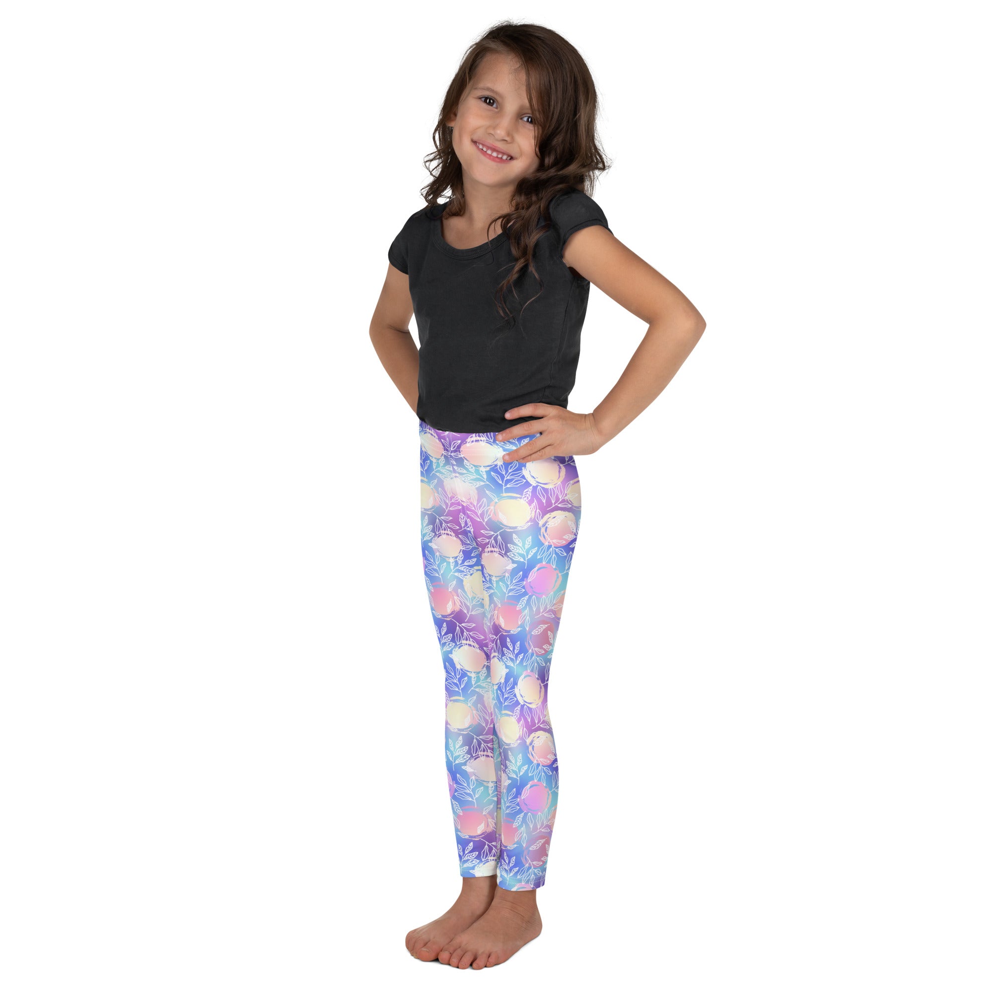 Kid's Leggings-Botanical Pattern II