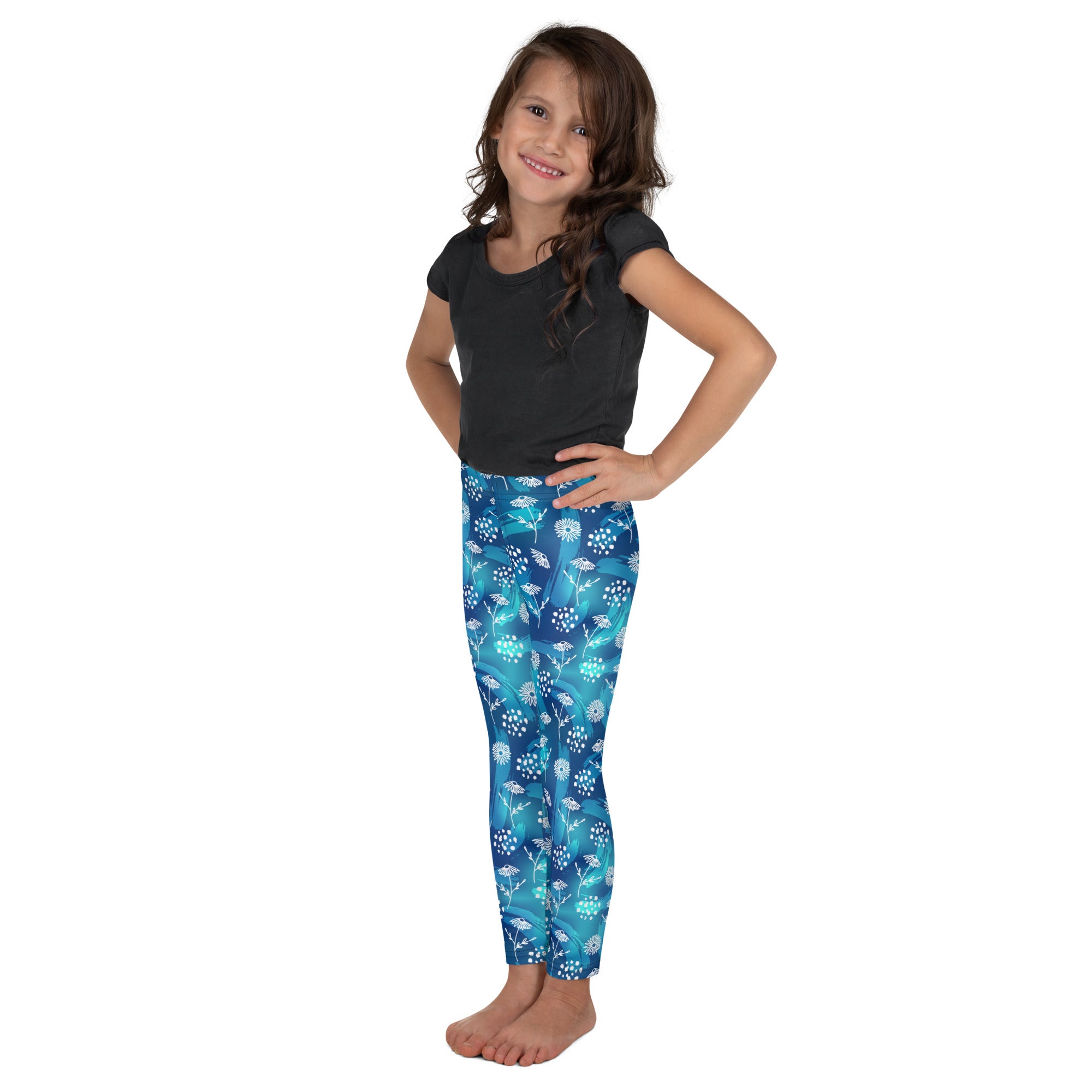 Kid's Leggings-Botanical Pattern I