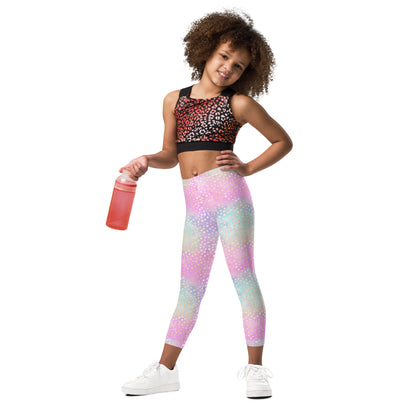 Kid's Leggings- Pink and Stars