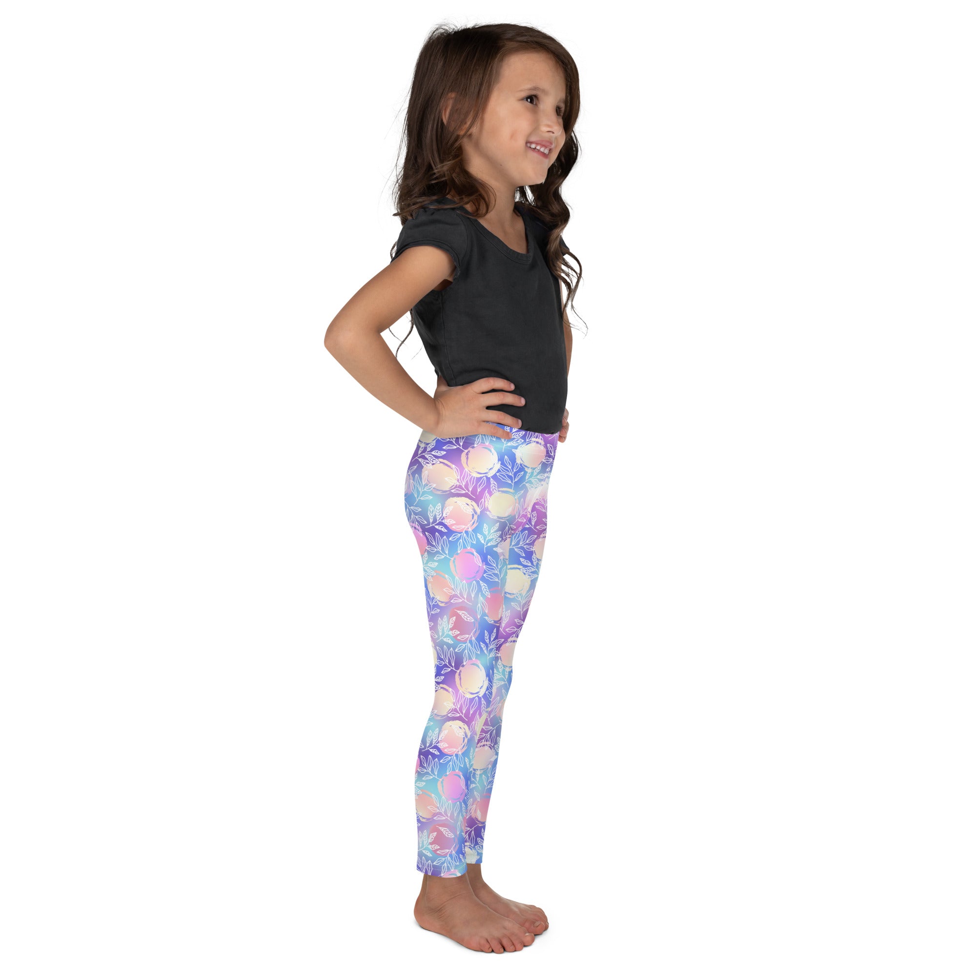 Kid's Leggings-Botanical Pattern II