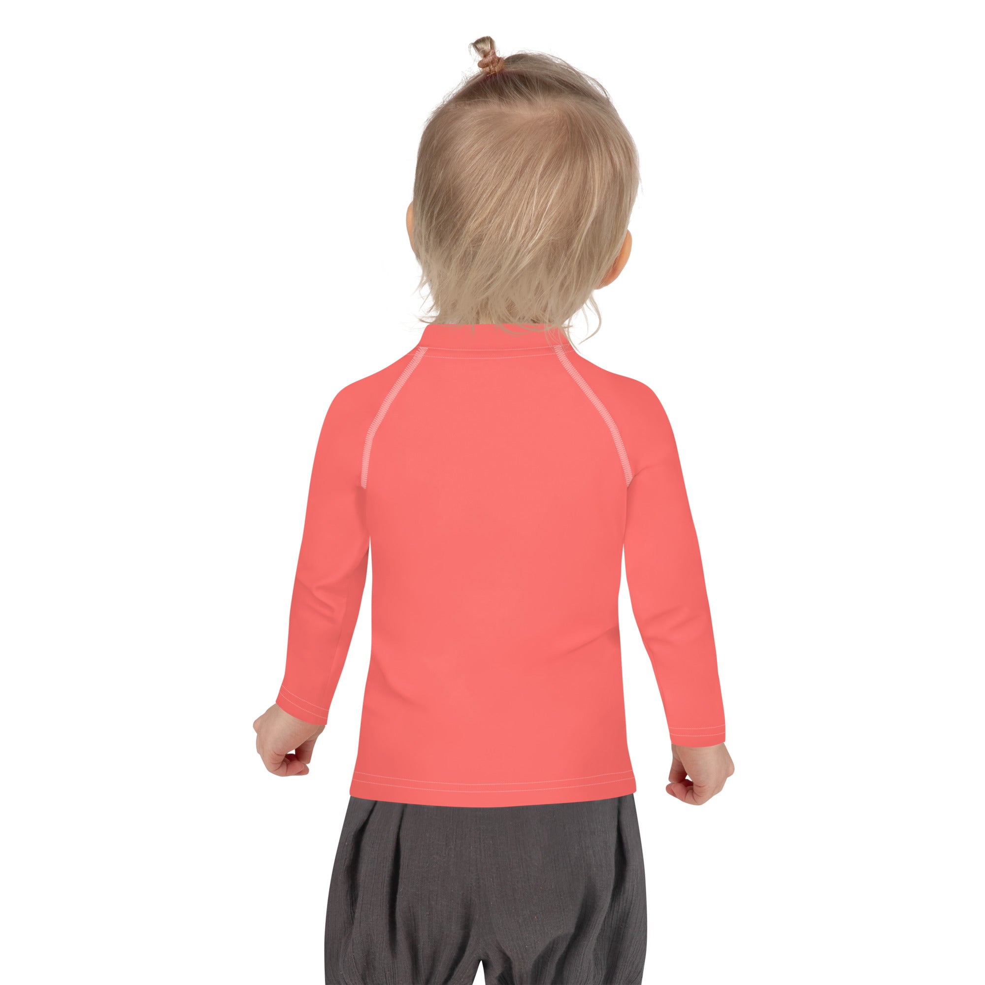 Kids Rash Guard- Coral