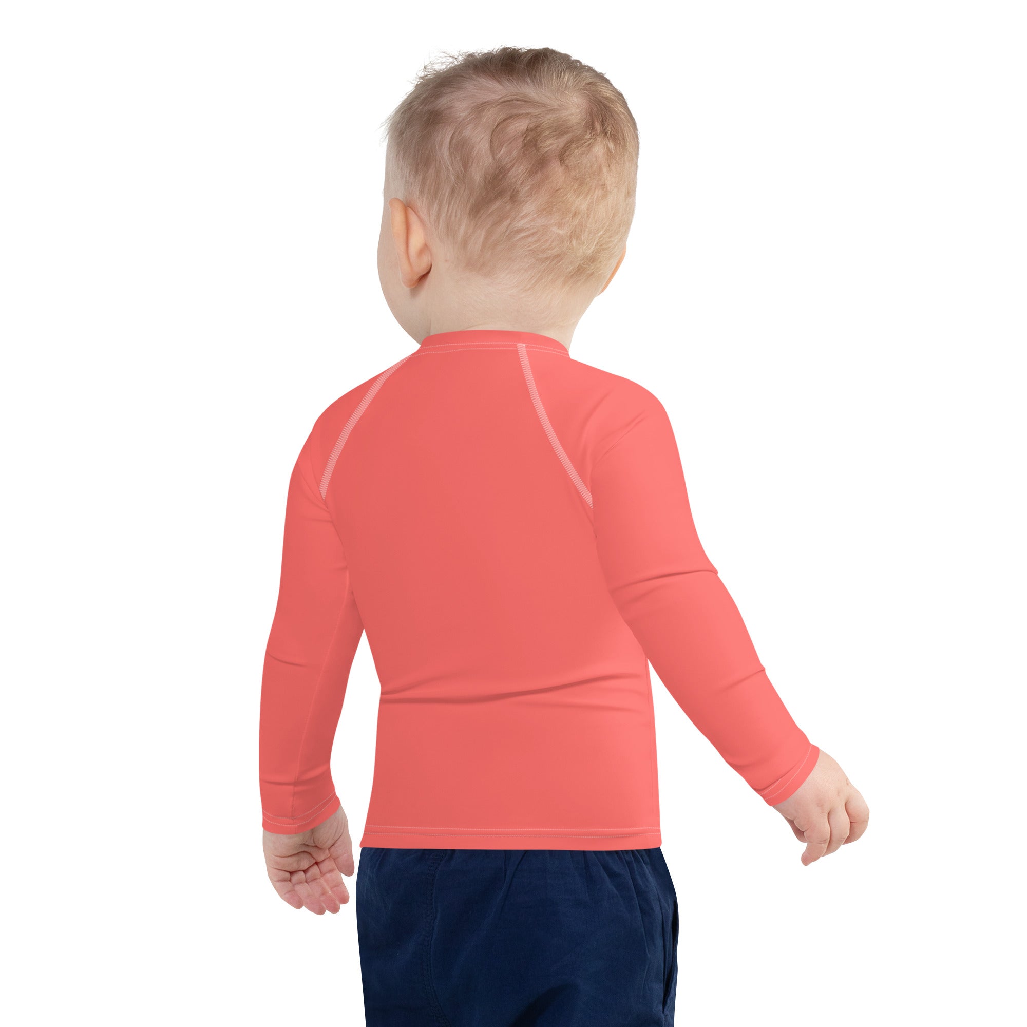 Kids Rash Guard- Coral