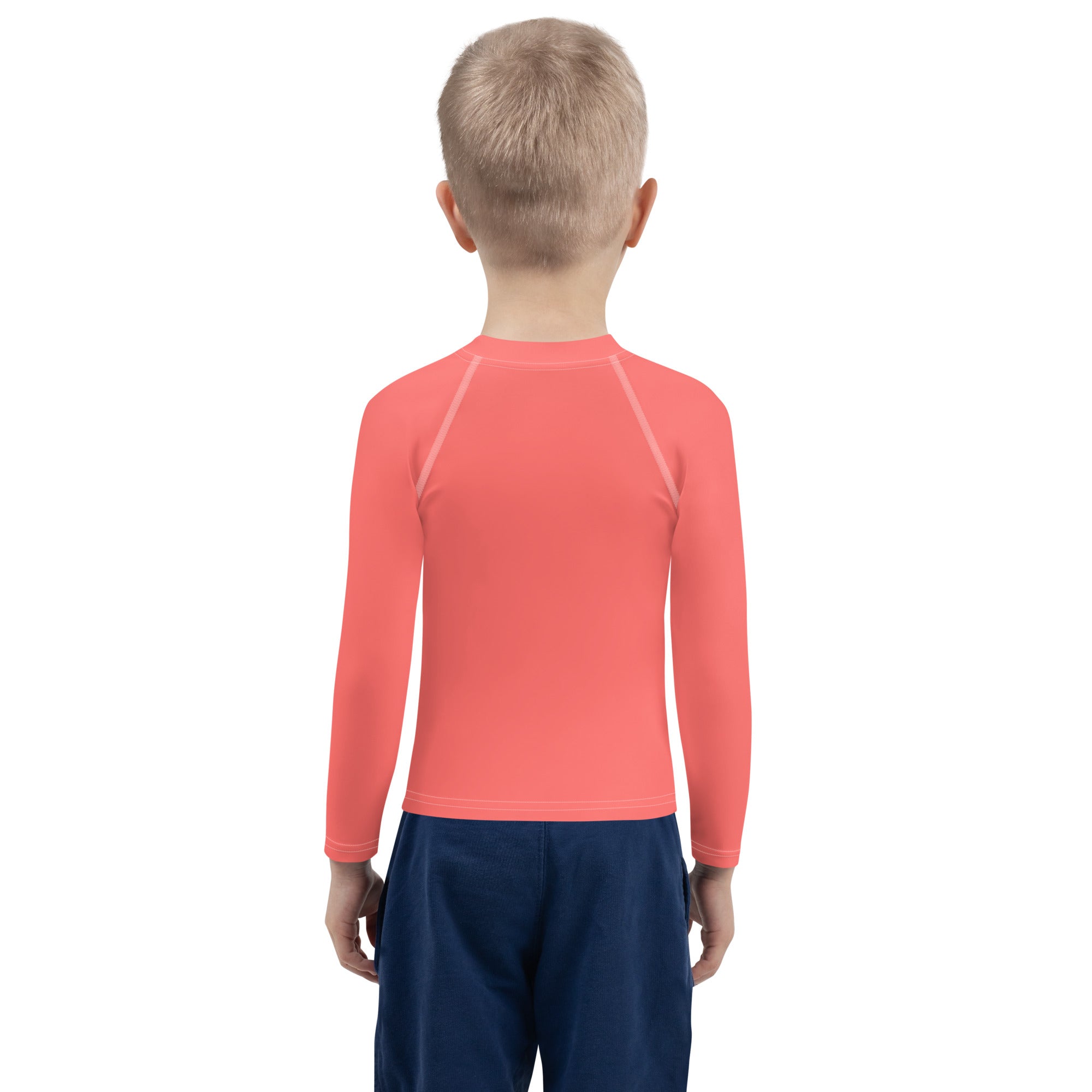 Kids Rash Guard- Coral