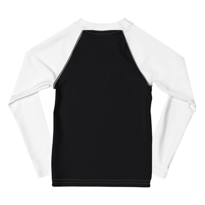Kids Rash Guard- Black And White