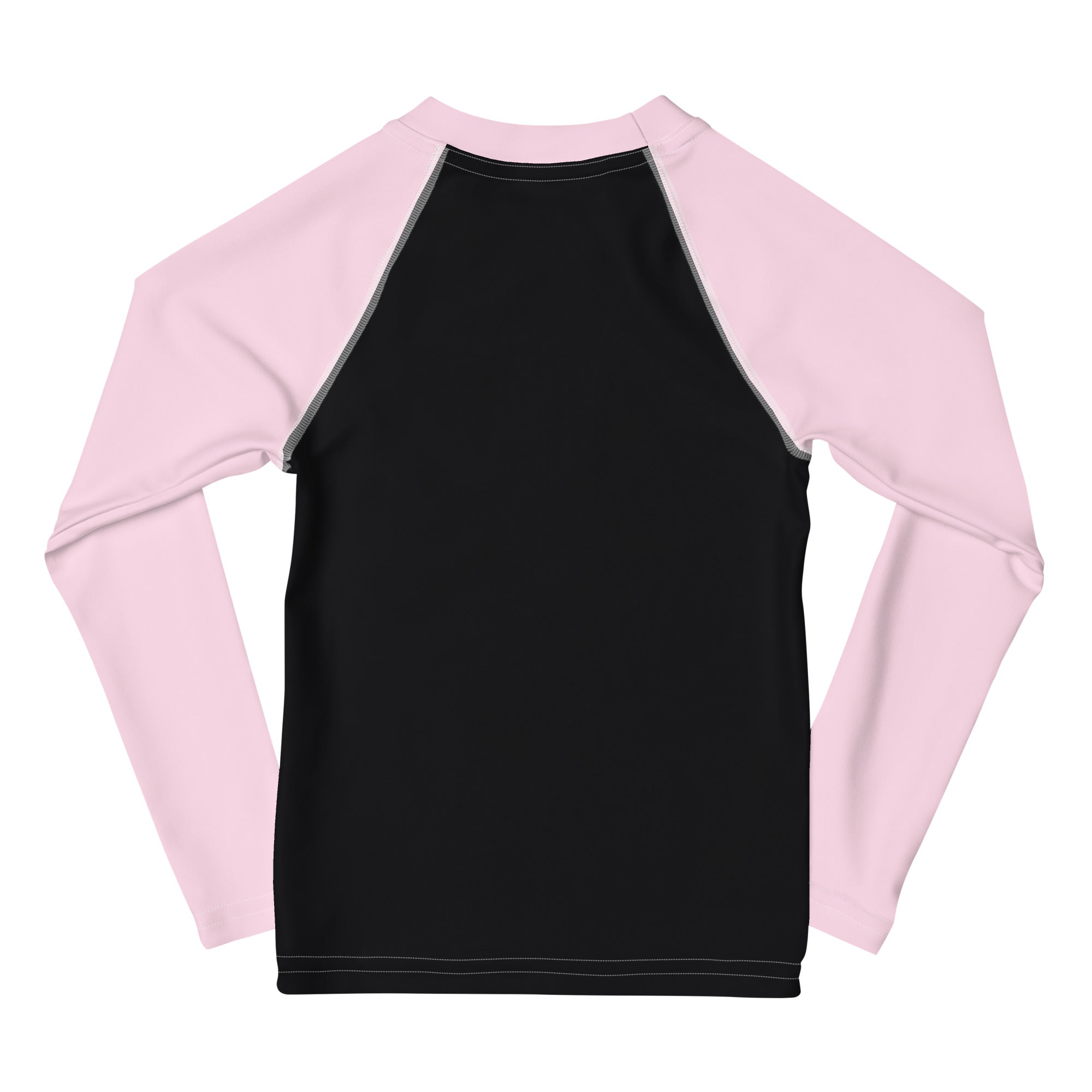 Kids Rash Guard- Pink And Black