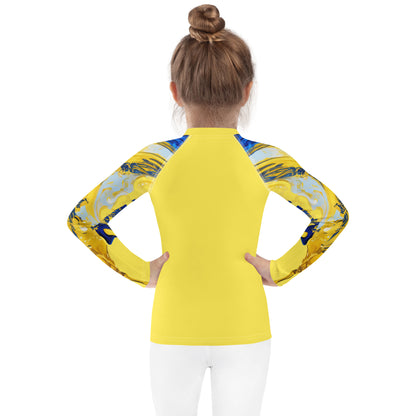 Kids Rash Guard-Ink Pattern III