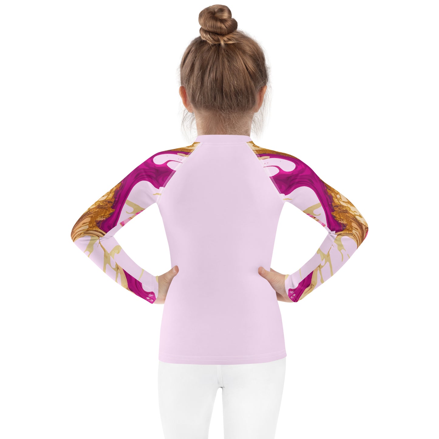 Kids Rash Guard-Ink Pattern I