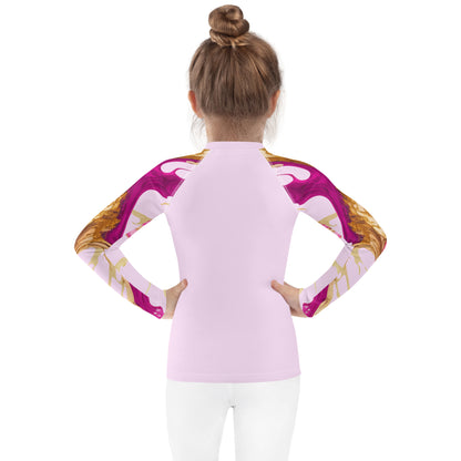Kids Rash Guard-Ink Pattern I