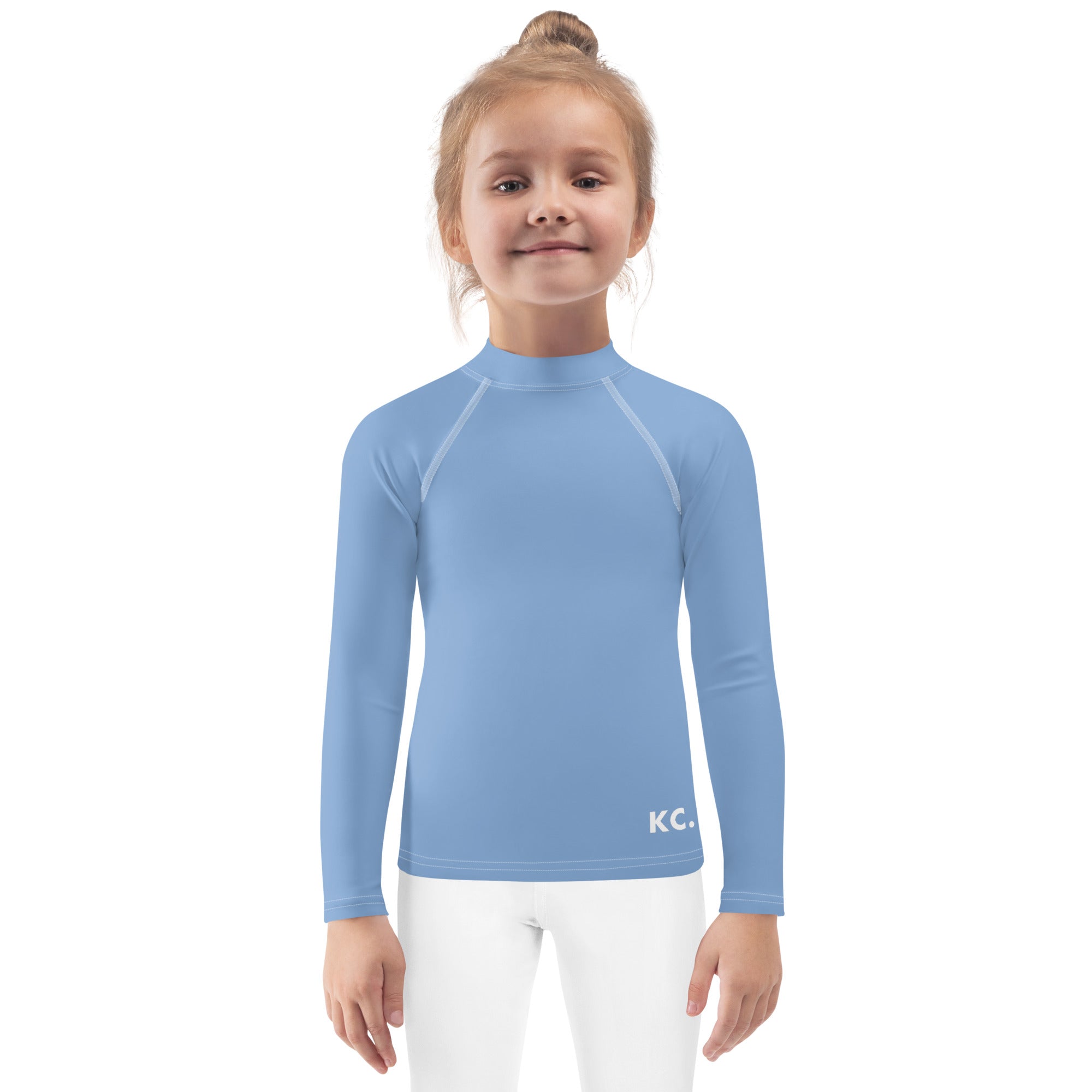 Kids Rash Guard- Light Blue