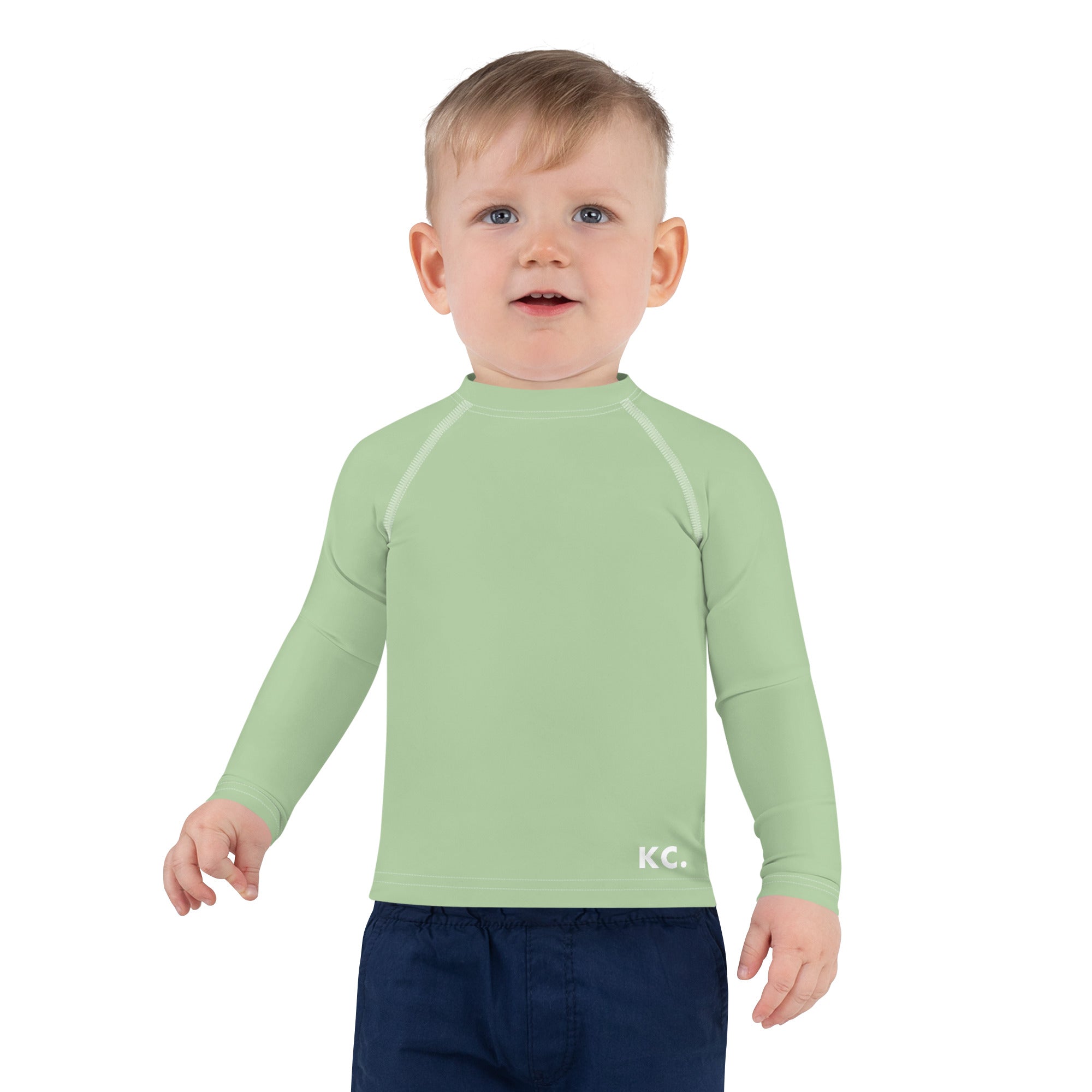 Kids Rash Guard- Light Green