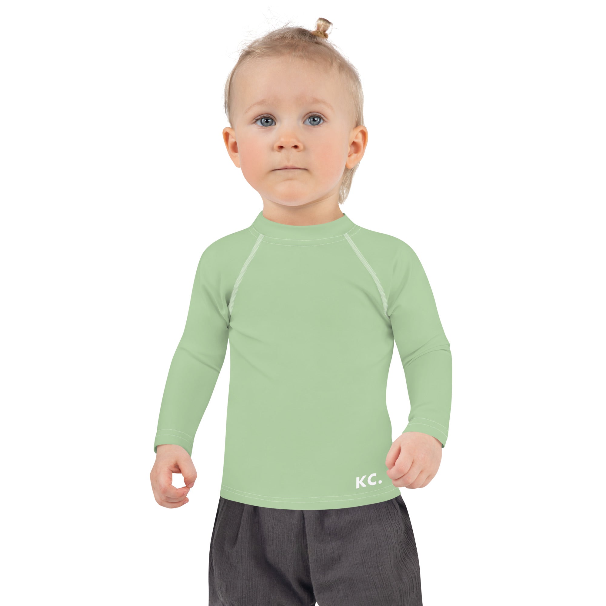 Kids Rash Guard- Light Green