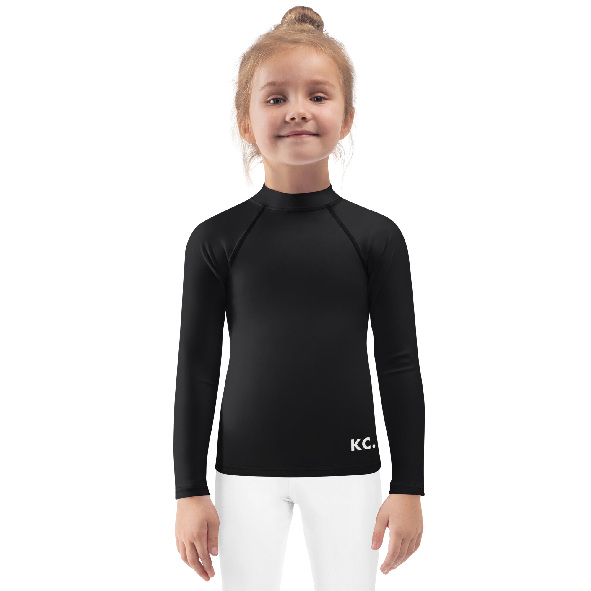 Kids Rash Guard- Black