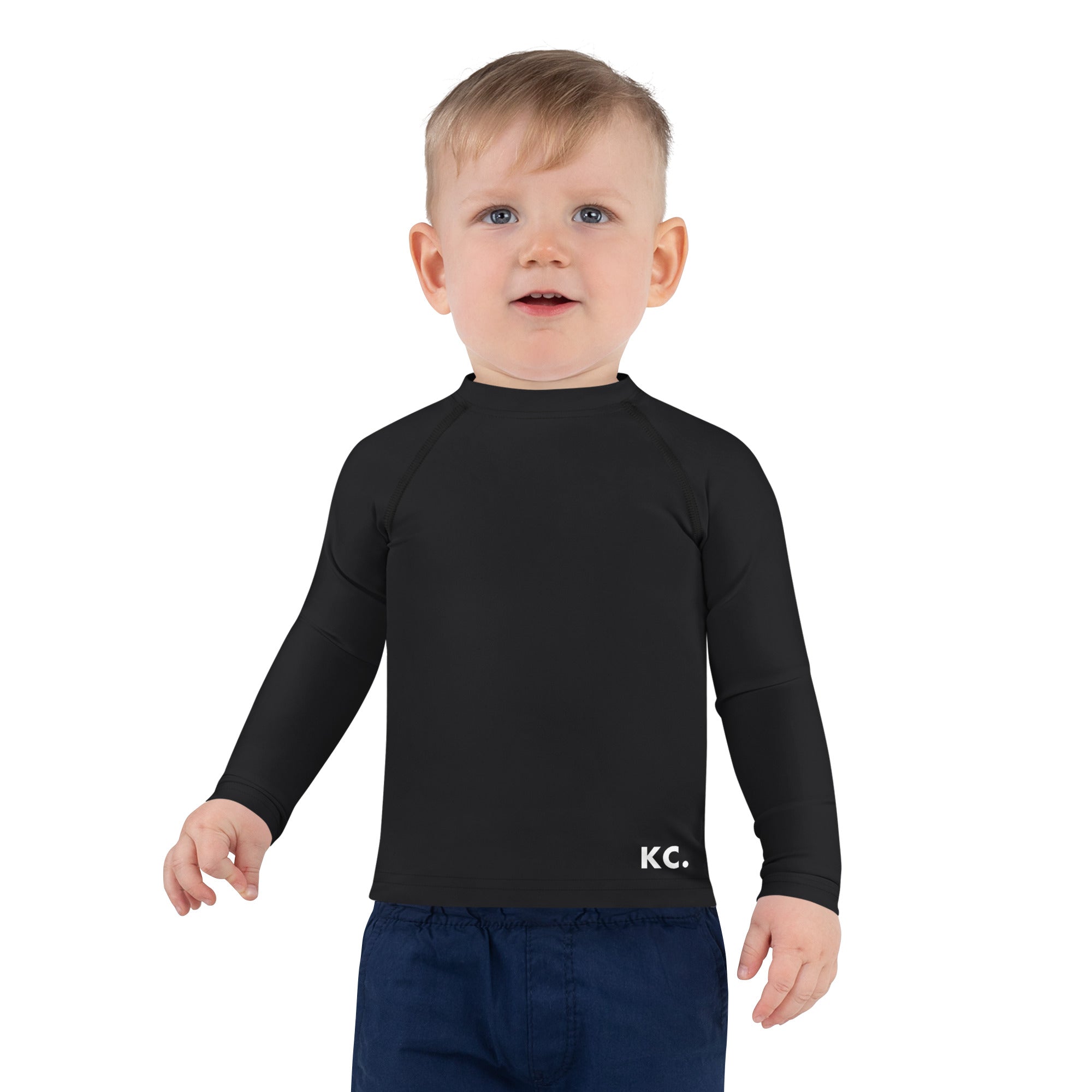 Kids Rash Guard- Black