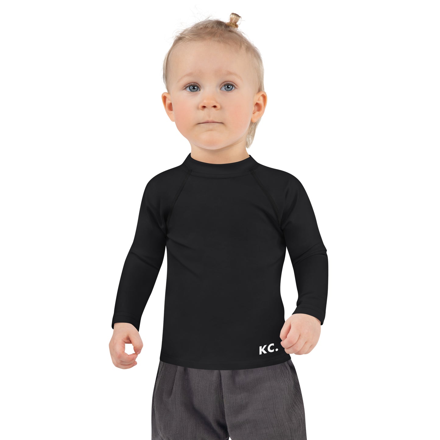 Kids Rash Guard- Black