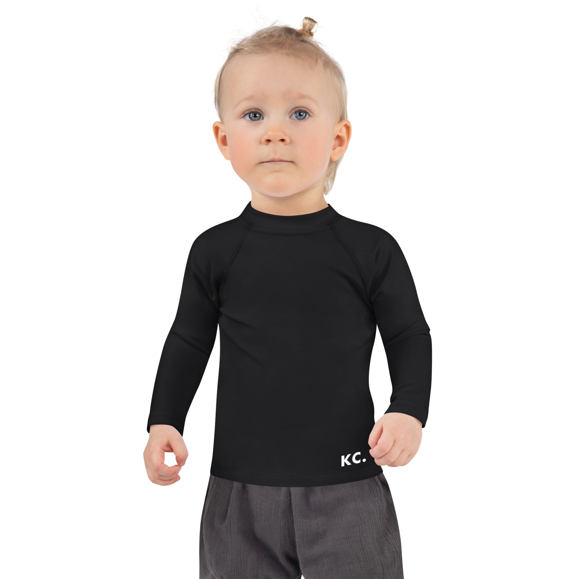 Kids Rash Guard- Black