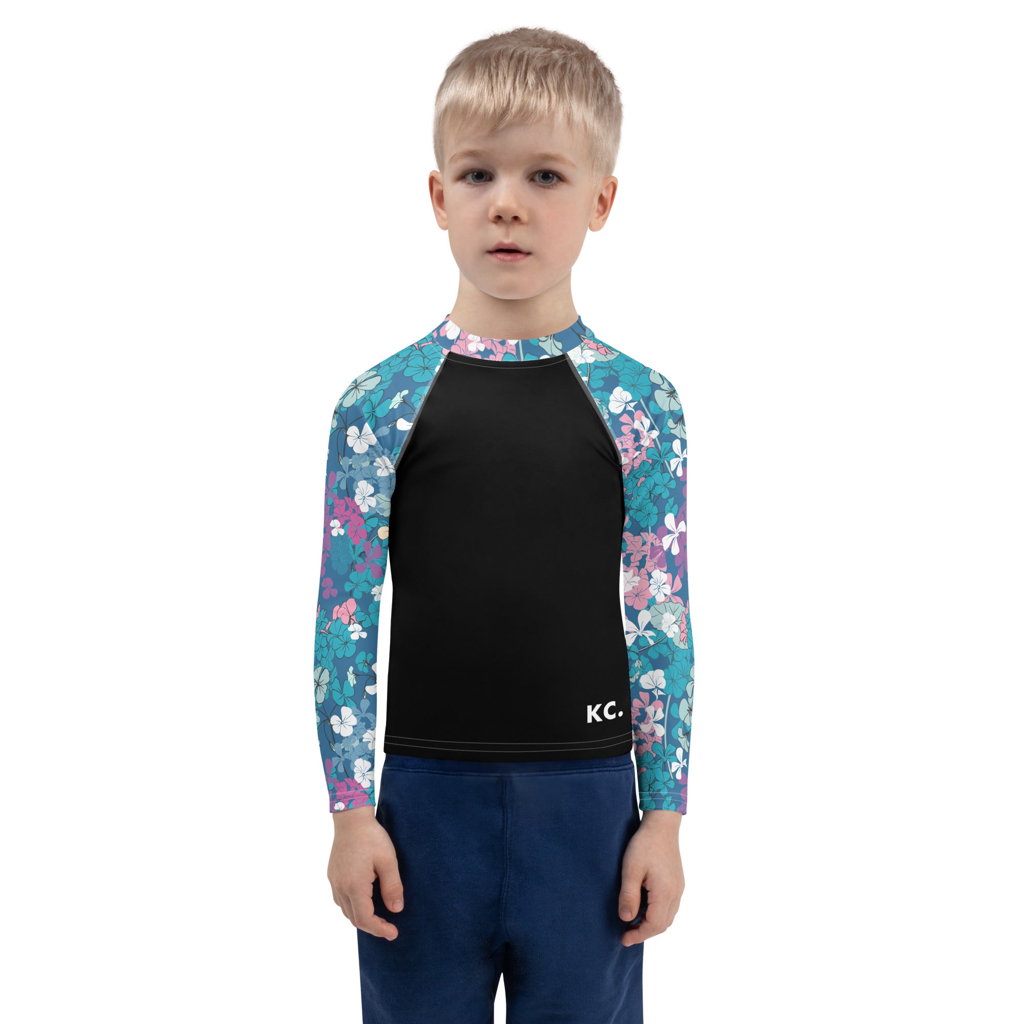 Kids Rash Guard- Floral Garden