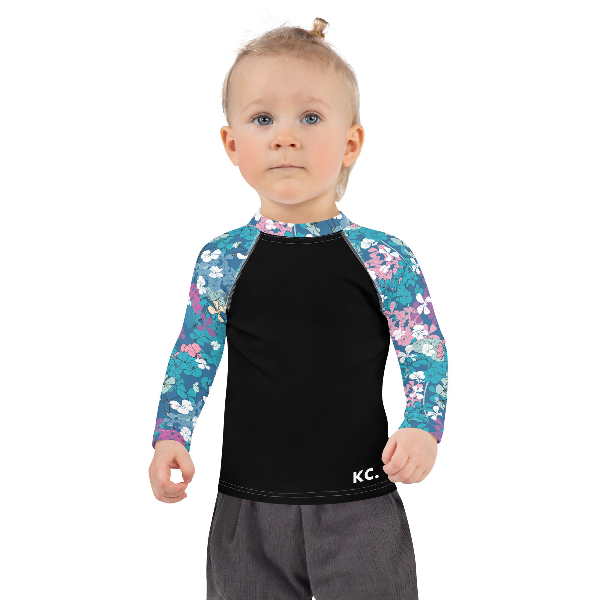 Kids Rash Guard- Floral Garden